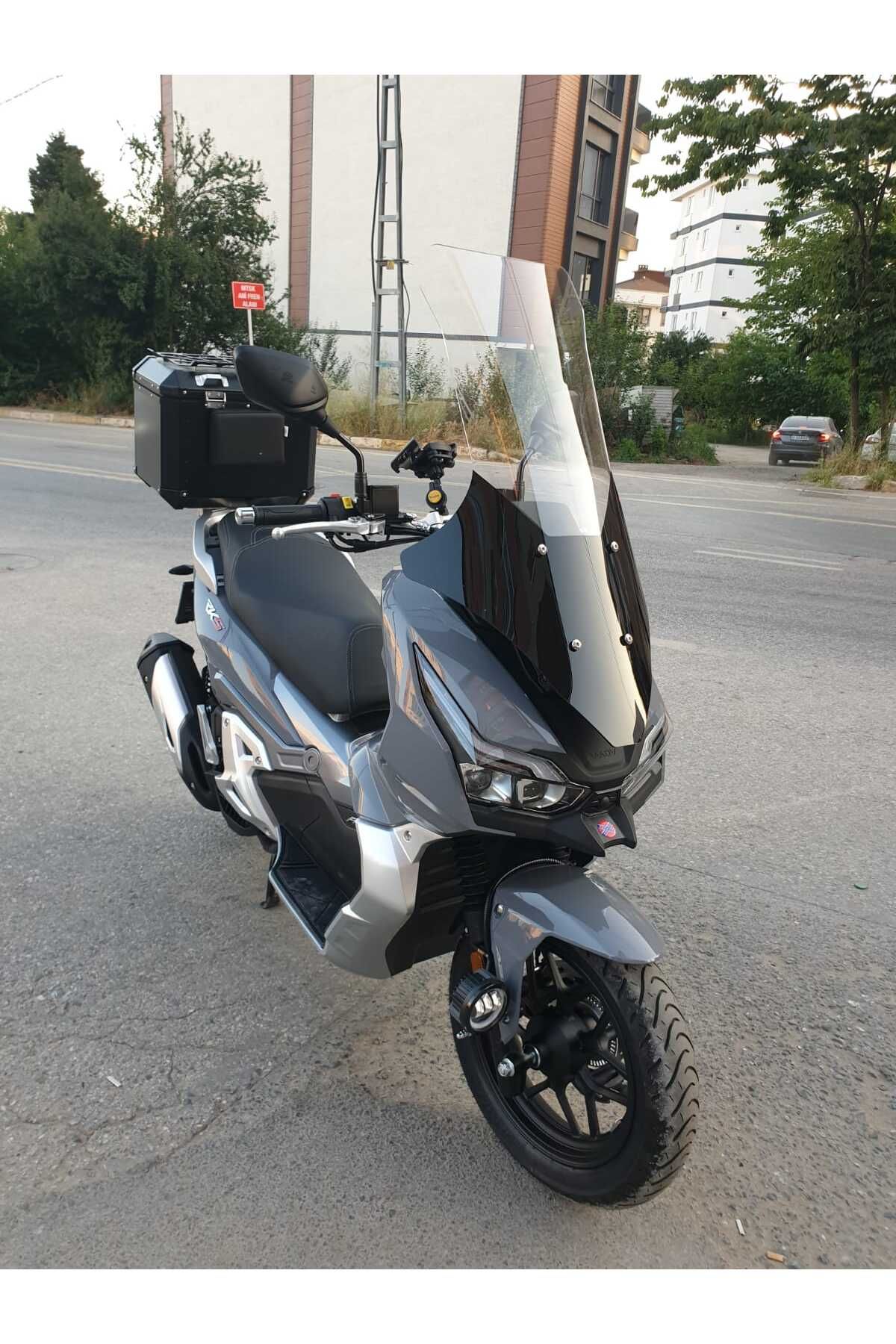 RKS Freccia 150 Siperlik Ön Cam 2022-2025 Model 78cm şeffaf Renkli 4mm UZUN CAM
