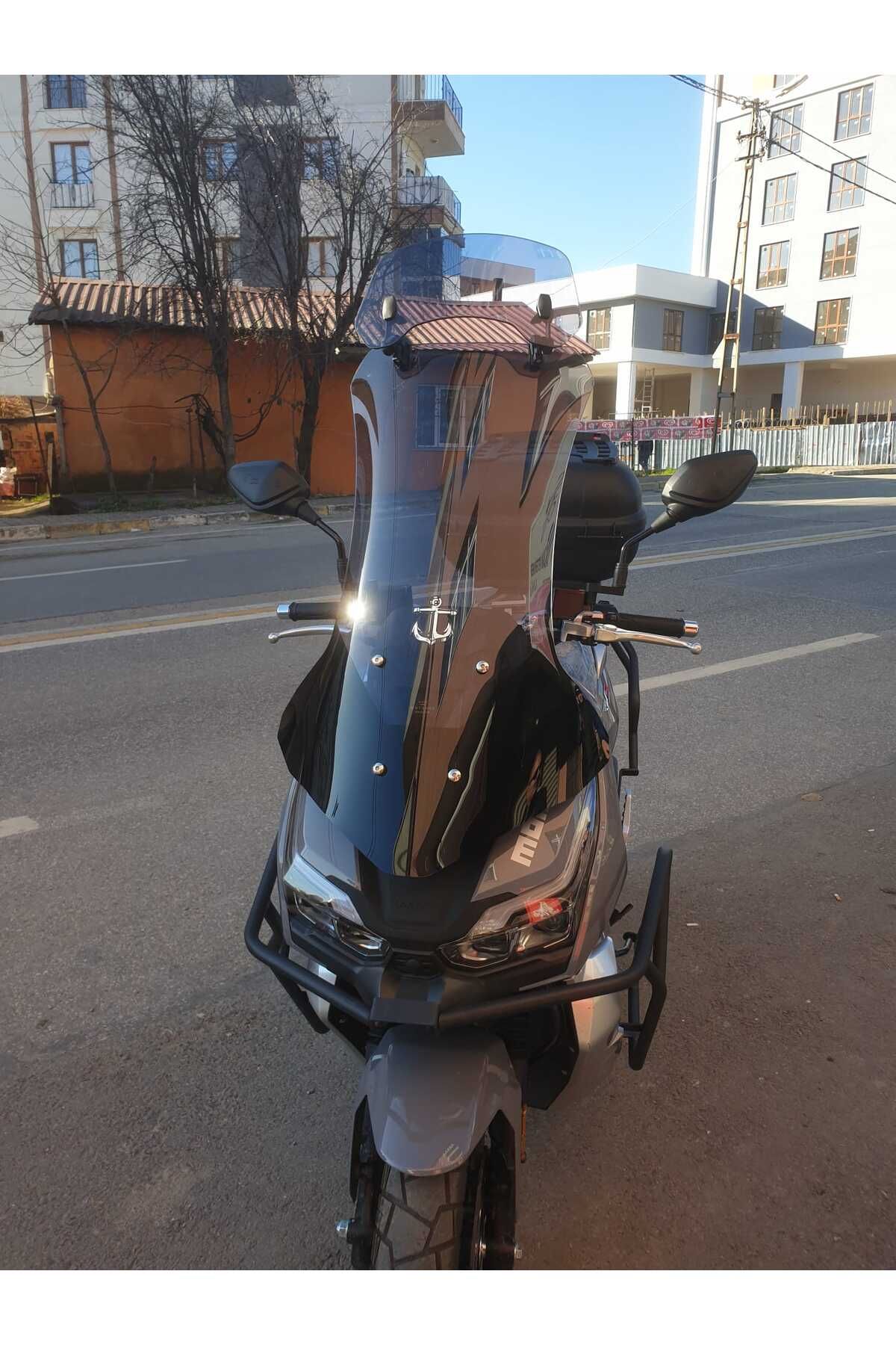 RKS Freccia 150 Siperlik Ön Cam Alt Siyah 2022-2025 Model 75cm Füme Renkli 4mm UZUN CAM