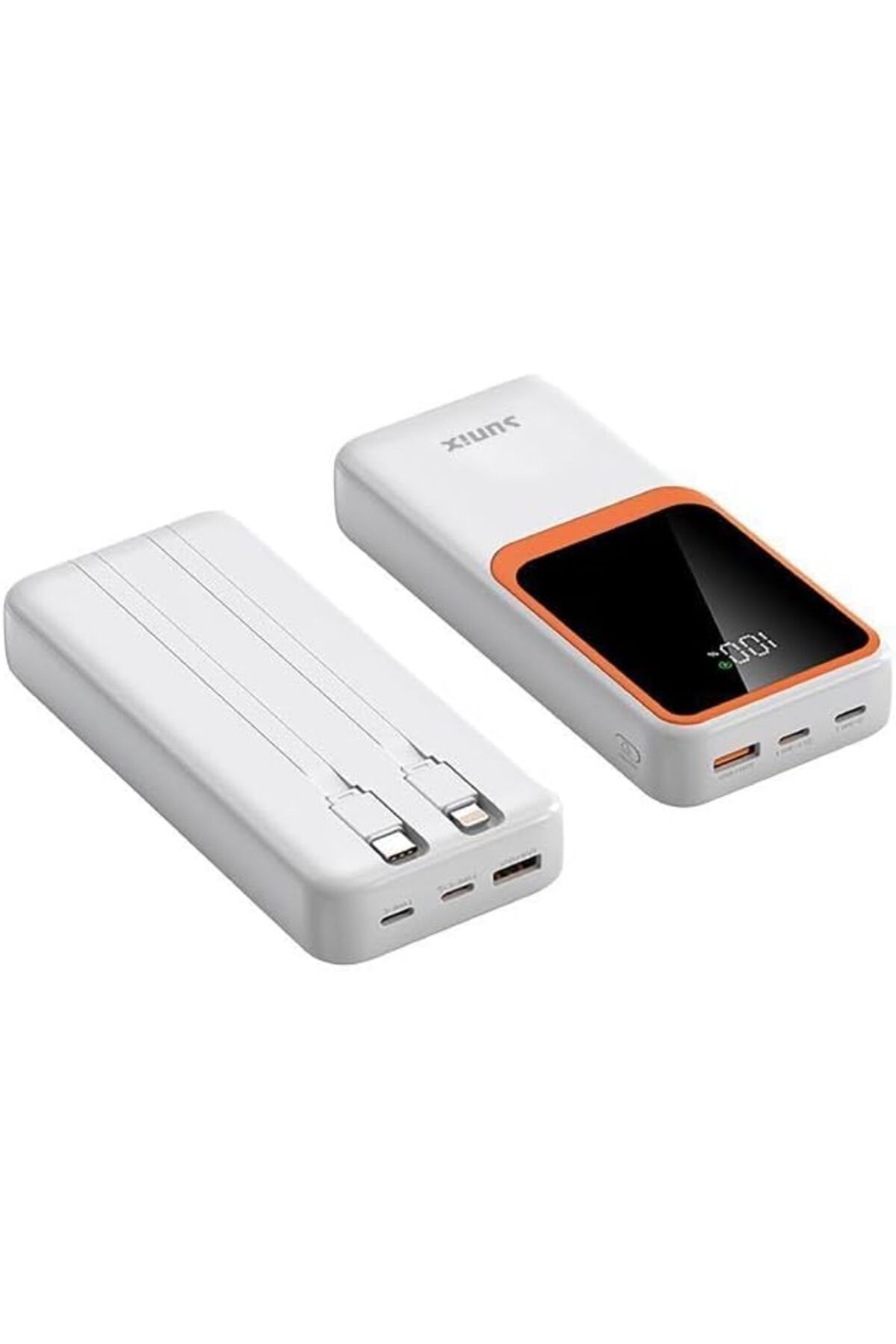 STOREMAX ezlgrup 20000 Mah Lightning Type-C Çıkışlı Dijital Göstergeli Powerbank Beyaz PB-70 brkshop 97