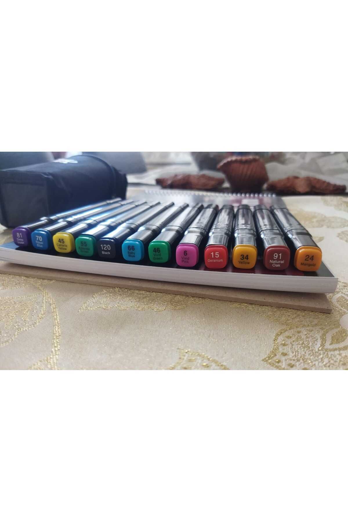 Koala-Marker Drawing Pad and Marker Pen (Double Tip) Set 7