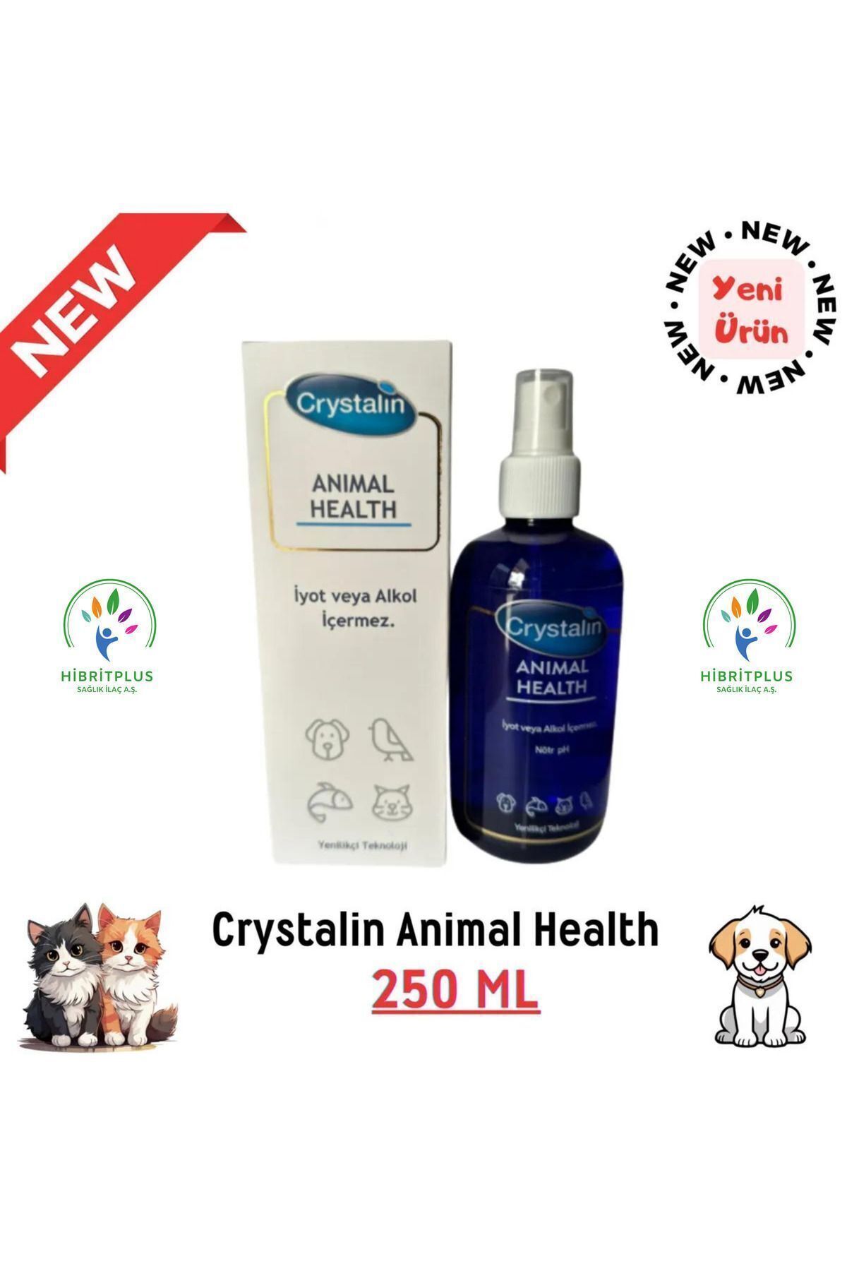 teknotrust Animal Health Göz, Kulak, Ağız Bakım Temizleme Solüsyonu 250 ml