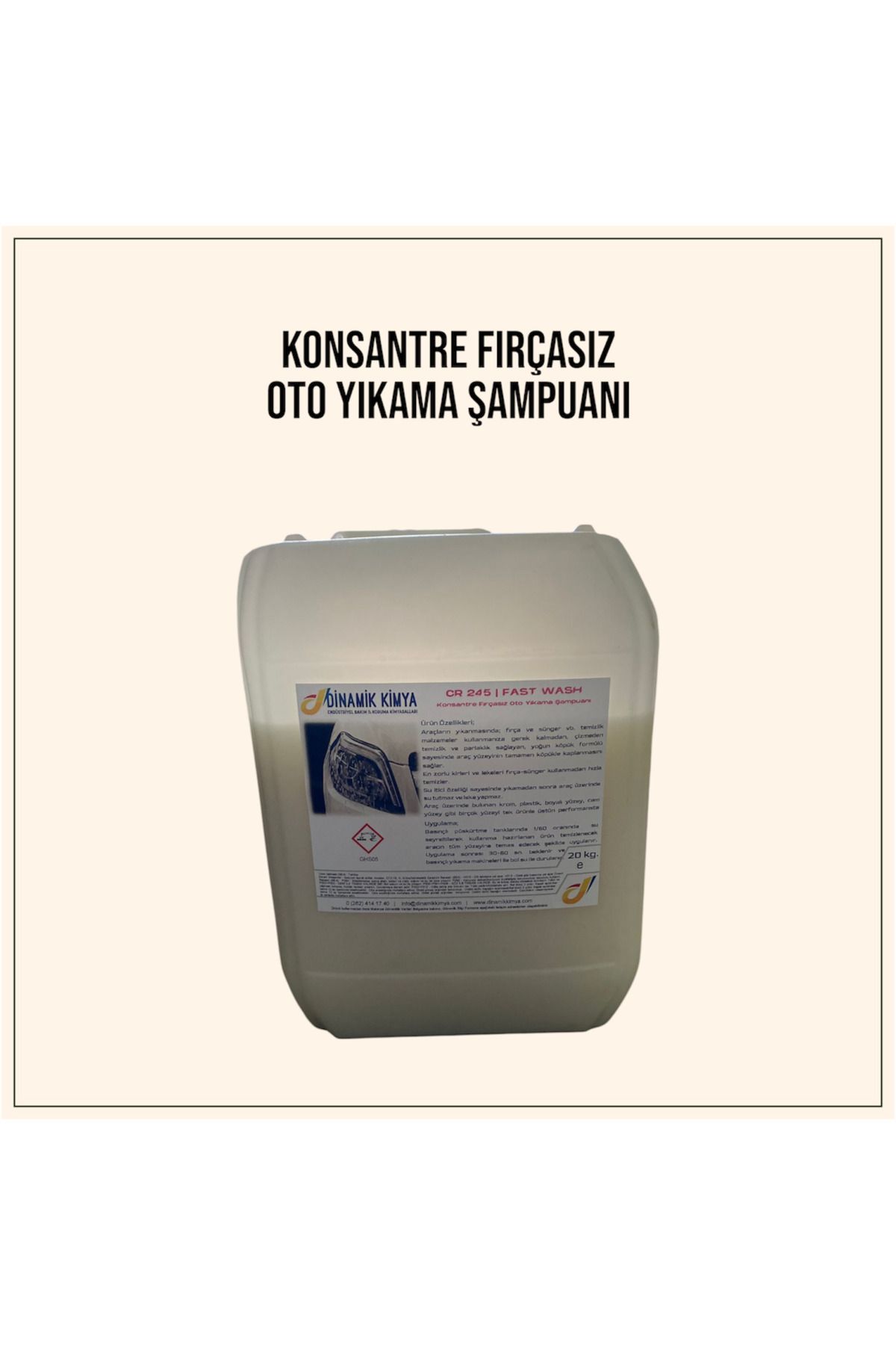 GROWA Oto Yıkama Şampuanı Cilalı Konsantre 5 Kg