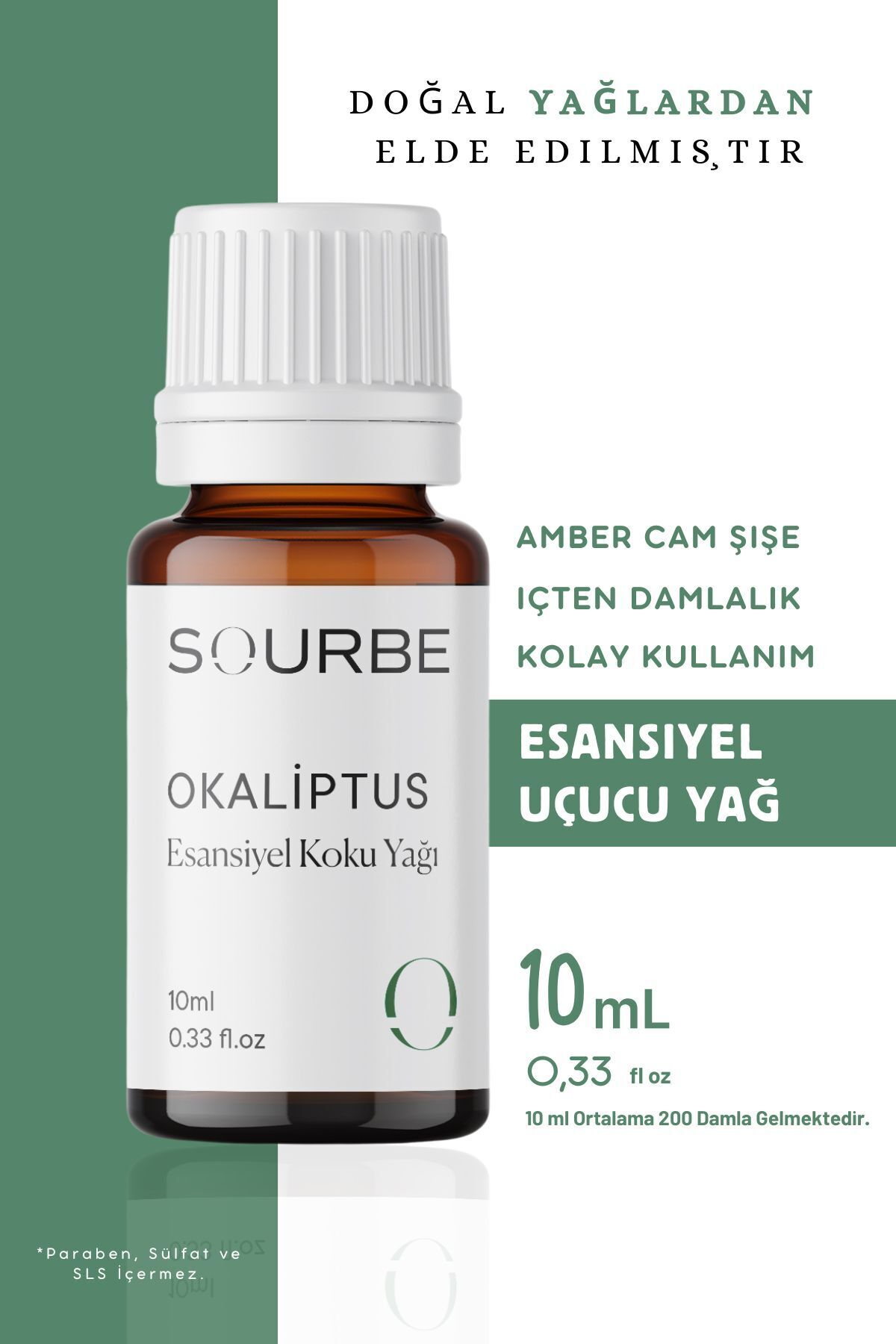 Okaliptus Esansiyel Uçucu Koku Yağı Buhurdanlık Yağı Ortam Oda Kokusu Difüzör Esans Hobi Esansı 10ml