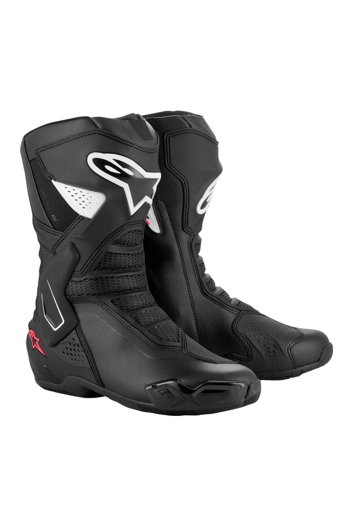 Alpinestars Stella SMX-6 V3 Korumalı Kadın Motosiklet Botu Siyah / Beyaz / Pembe