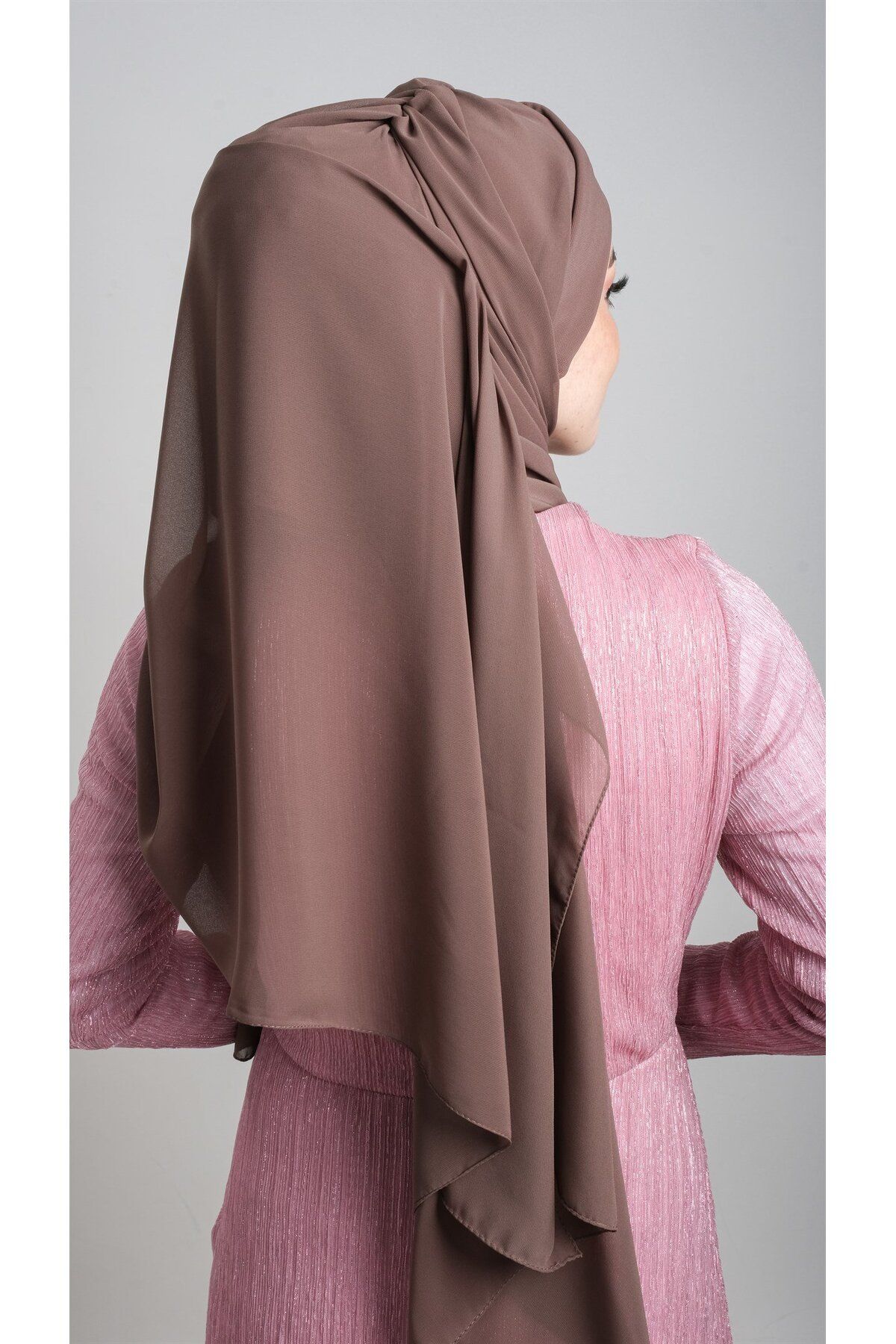 HÜRREM BONE-Mink Practical Ready-made Interlocking Bone Shawl Chiffon Self-bonded Single Banded 1453_10 4