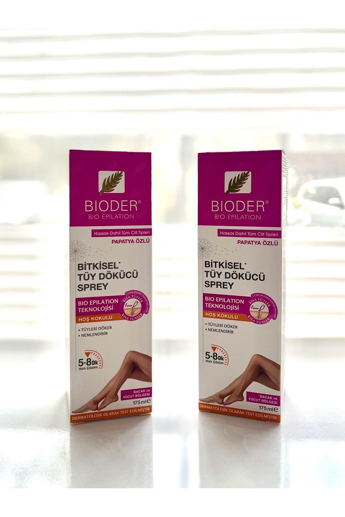 Bioder Bitkisel Tüy Dökücü Sprey 175 ml 2'Lİ SET