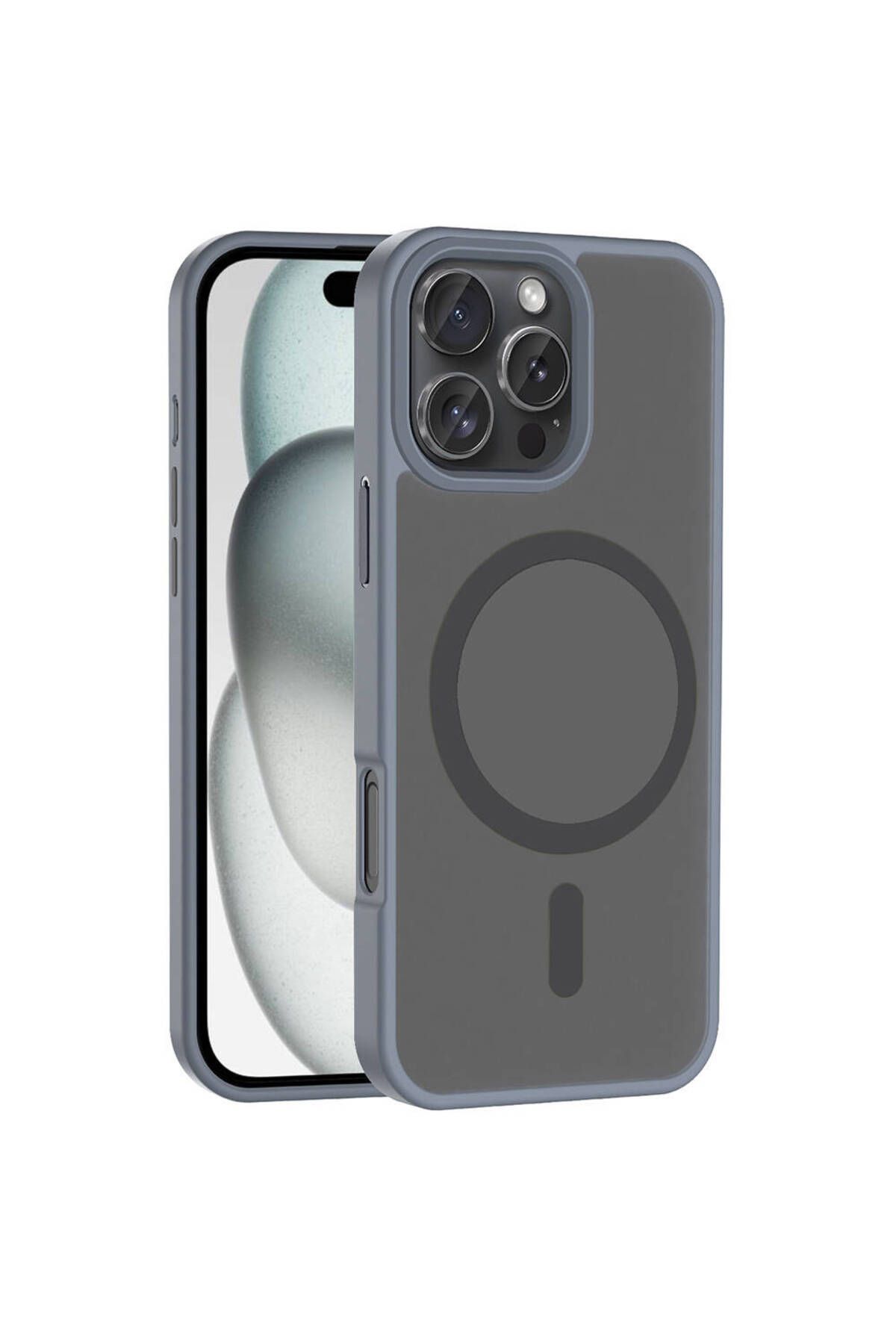 TECNOTREND Apple iPhone 16 Pro Kılıf Magsafe Şarj Özellikli Mat Arka Yüzey Sio Kapak
