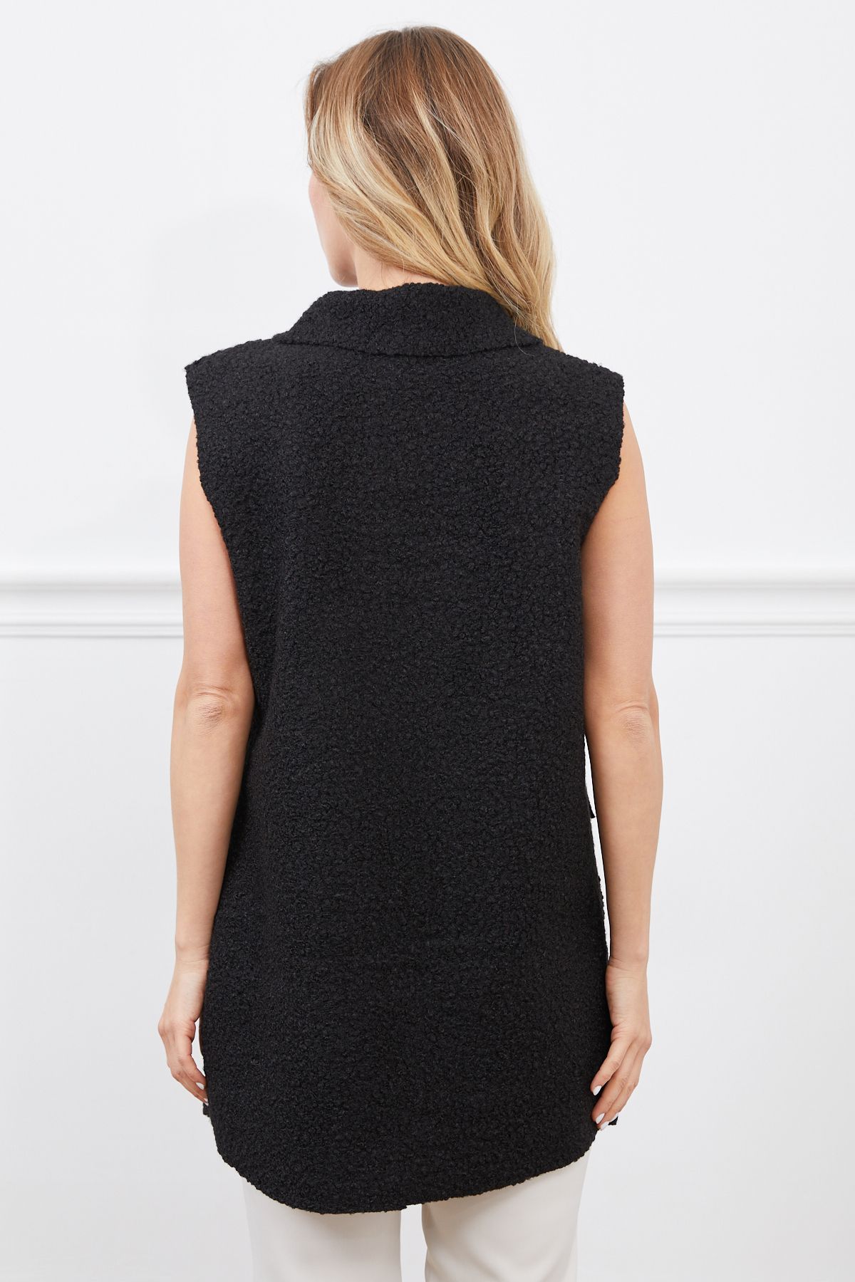 DPARİS-,Boucle Double Pocket Long Vest 6