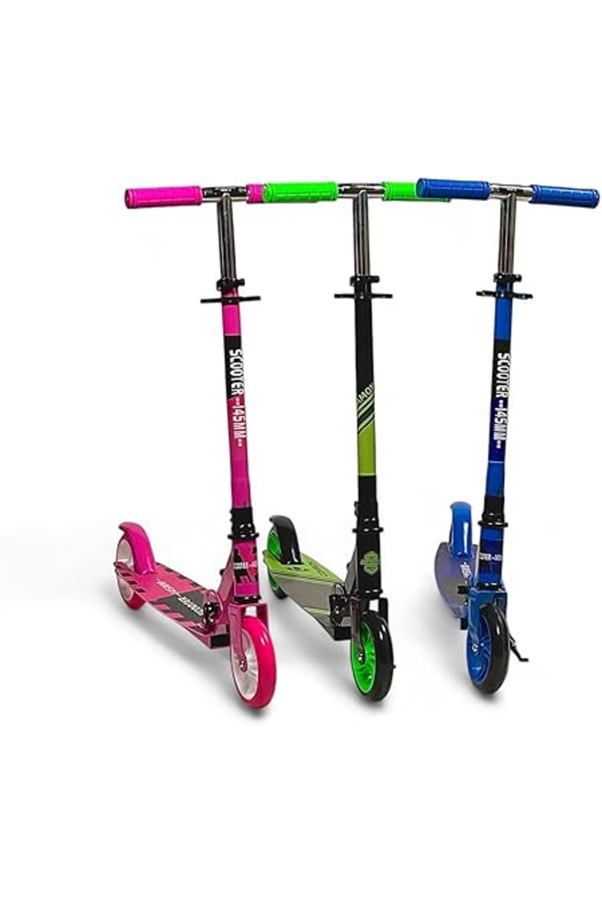 ALBADER-Kick Scooters for Kids, Adjustable Height Foldable Scooter, With Diameter Silent Wheels 8
