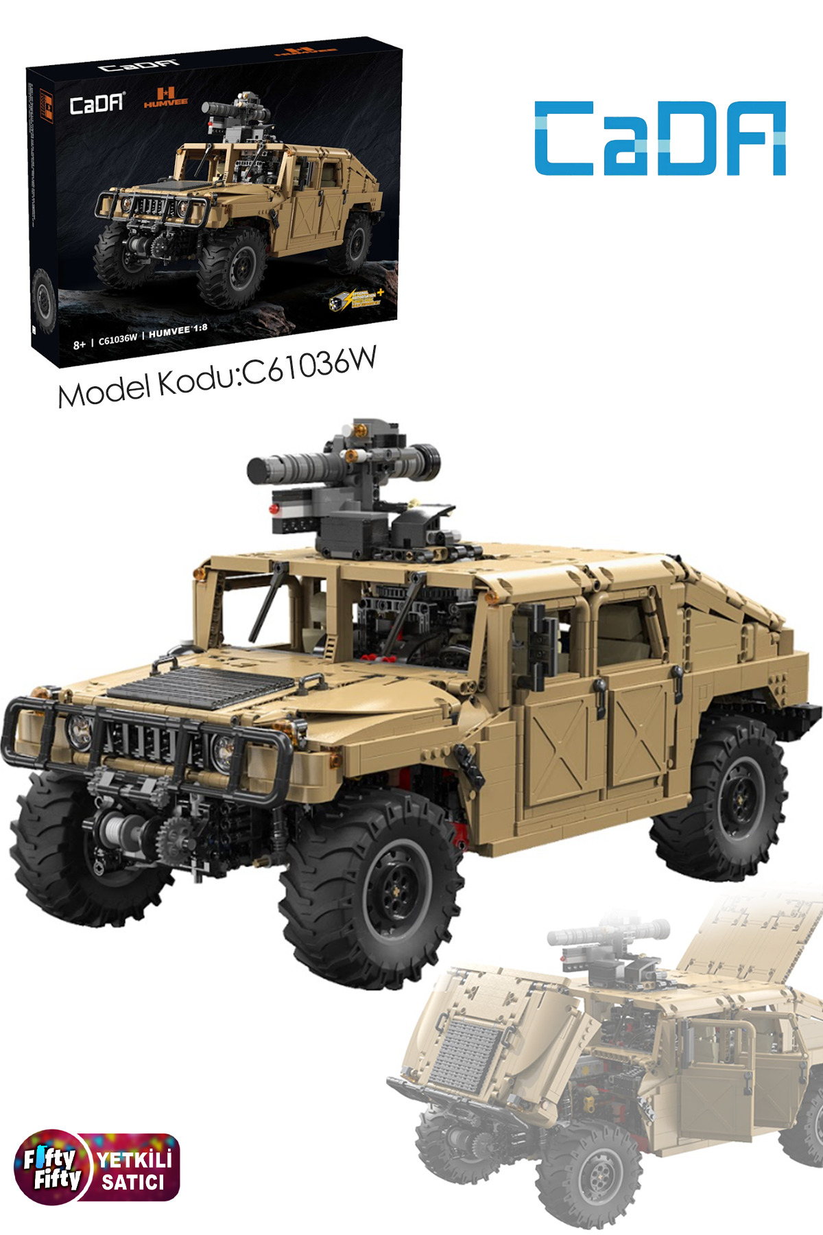 Vagonlife Cada Humvee-C61036W (3935 Parça) Profesyonel Oyuncak