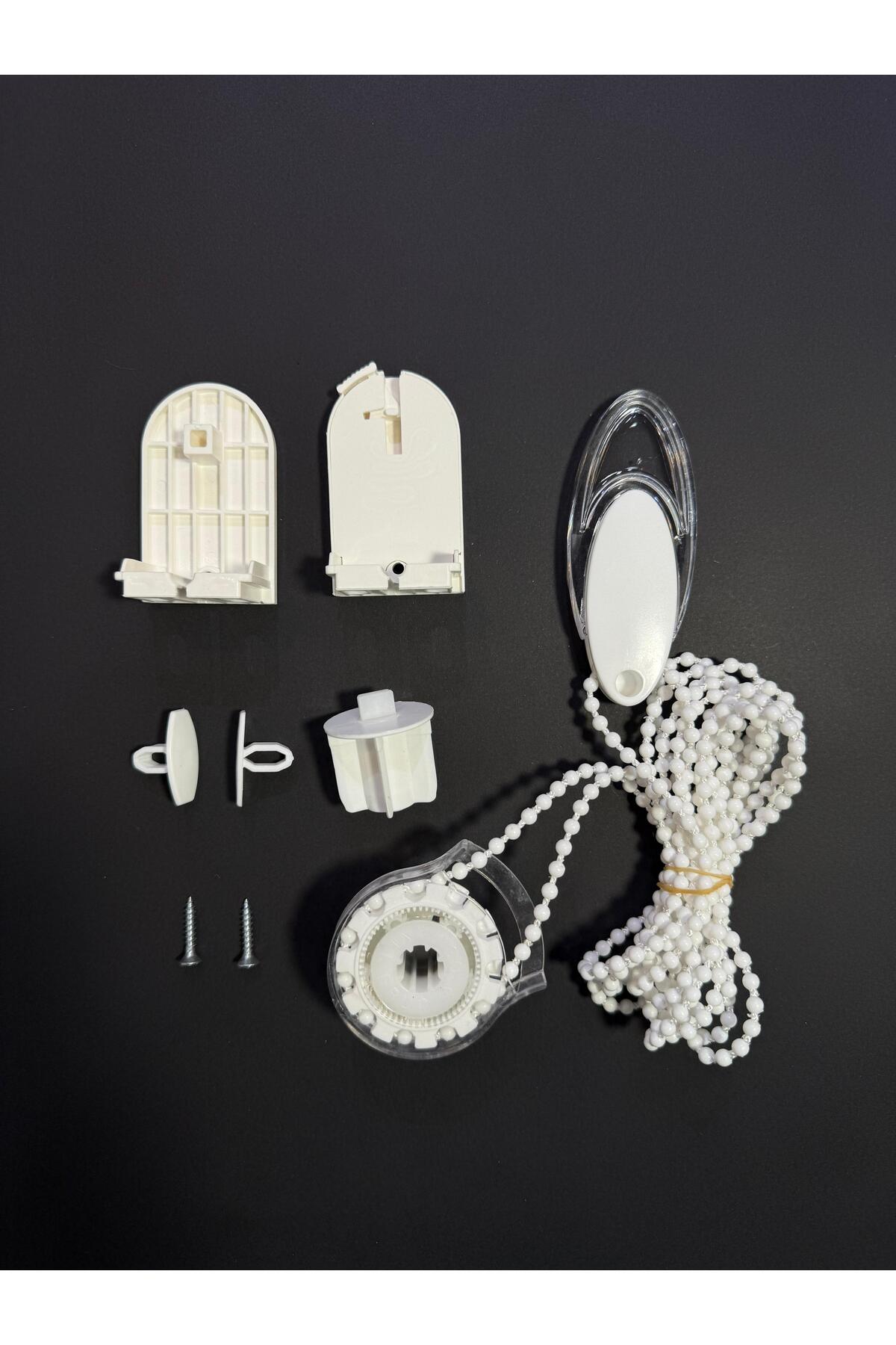 Zebra & Roller Blind Mechanism Set - 3.5 cm Case Compatible White