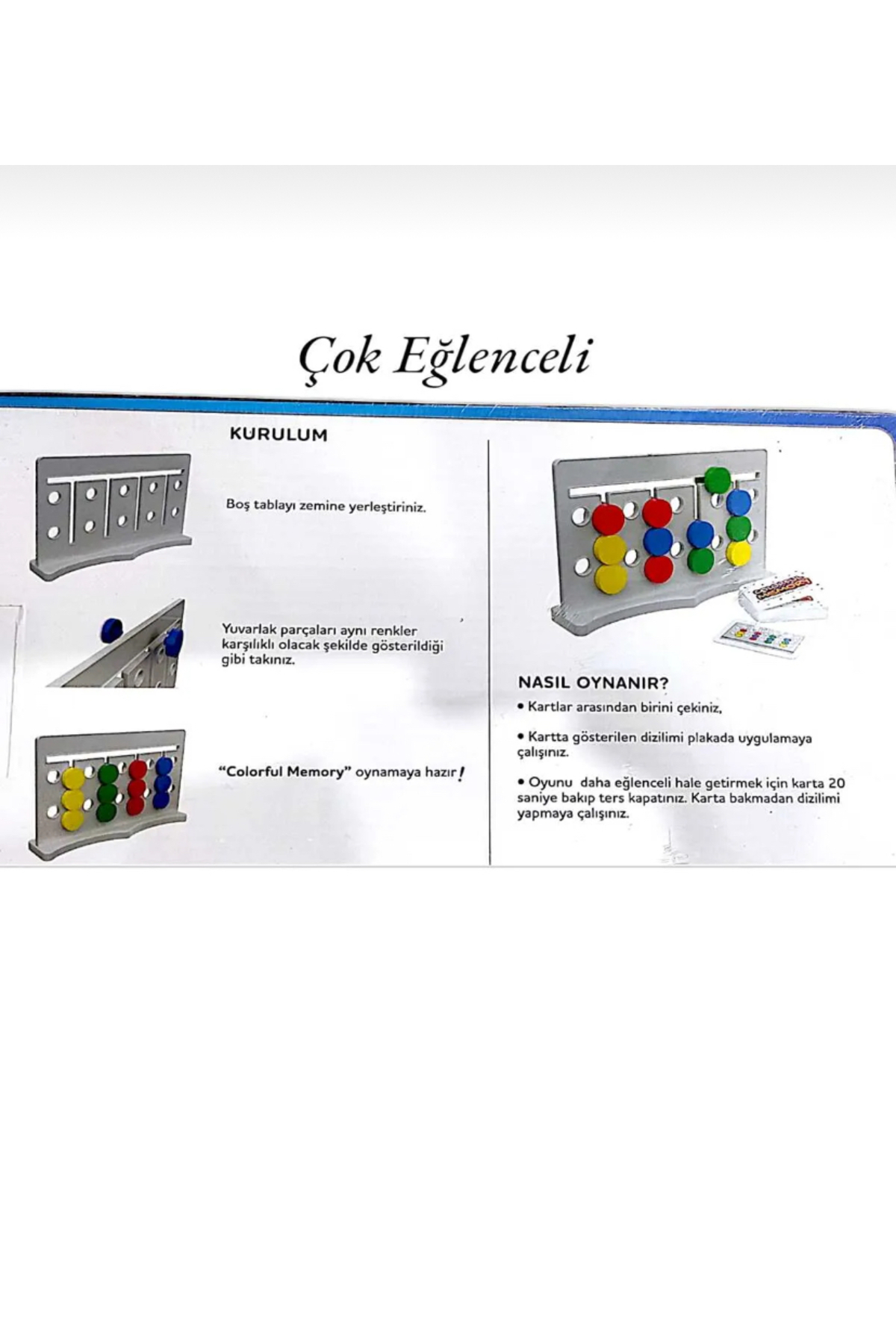 ROUTE Colorful memory (Montessori Zeka oyunu) Eğlenceli Kutu Oyunu Eğitici Oyuncak fotoğrafı 4 (önizleme)