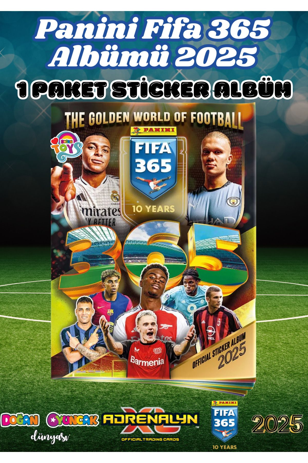 Doğan Oyuncak Dünyası-Panini Fifa 365 2025 Album Starter Pack - Football Player Stickers - Trading Football Player Card 1