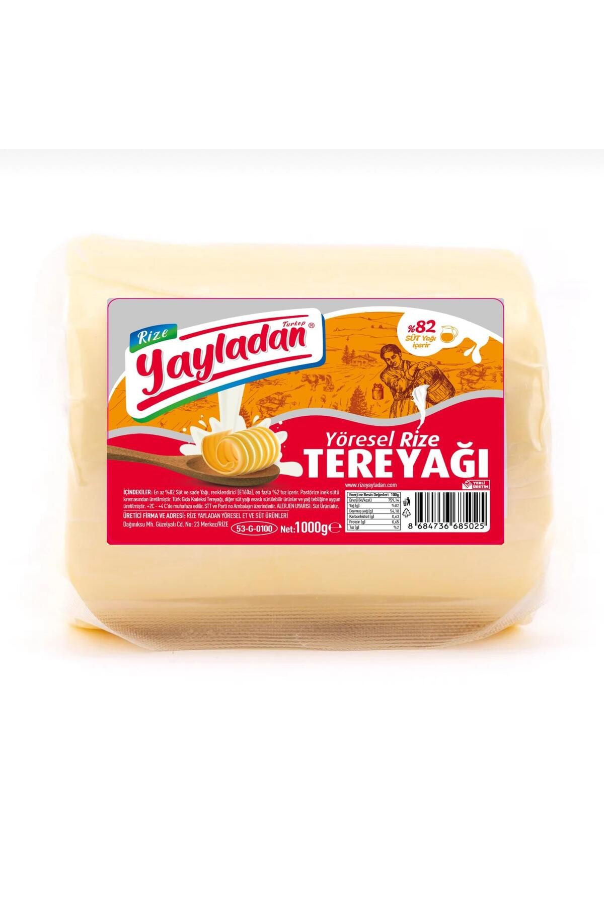 RİZEYAYLADAN RİZE Saf Tereyağ