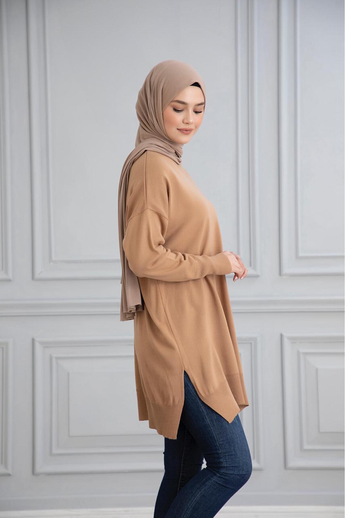 Gülce moda-ІНЦЕ МЕРСЕРІЗЕ ОВЕРСІЗЕ САЛАШ ТРІКО ТУНІК 3