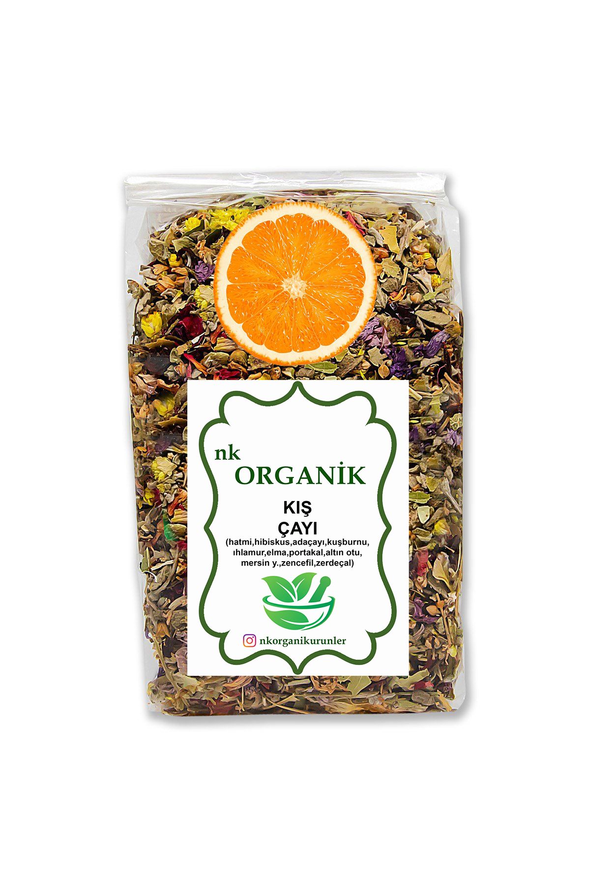 nk organik Kış Çayı Karışık Bitki Çayı 100gr