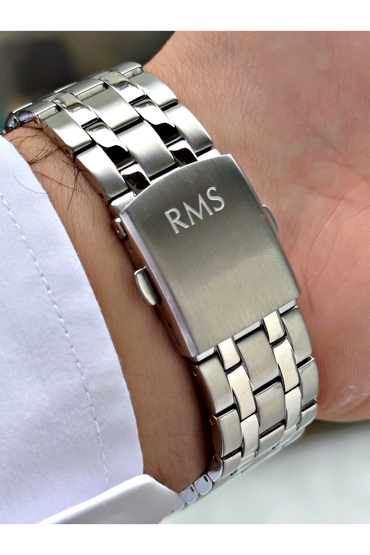 Romanson-Special Design 5 Atm Waterproof Steel Cord Steel Case Men's Wristwatch 4