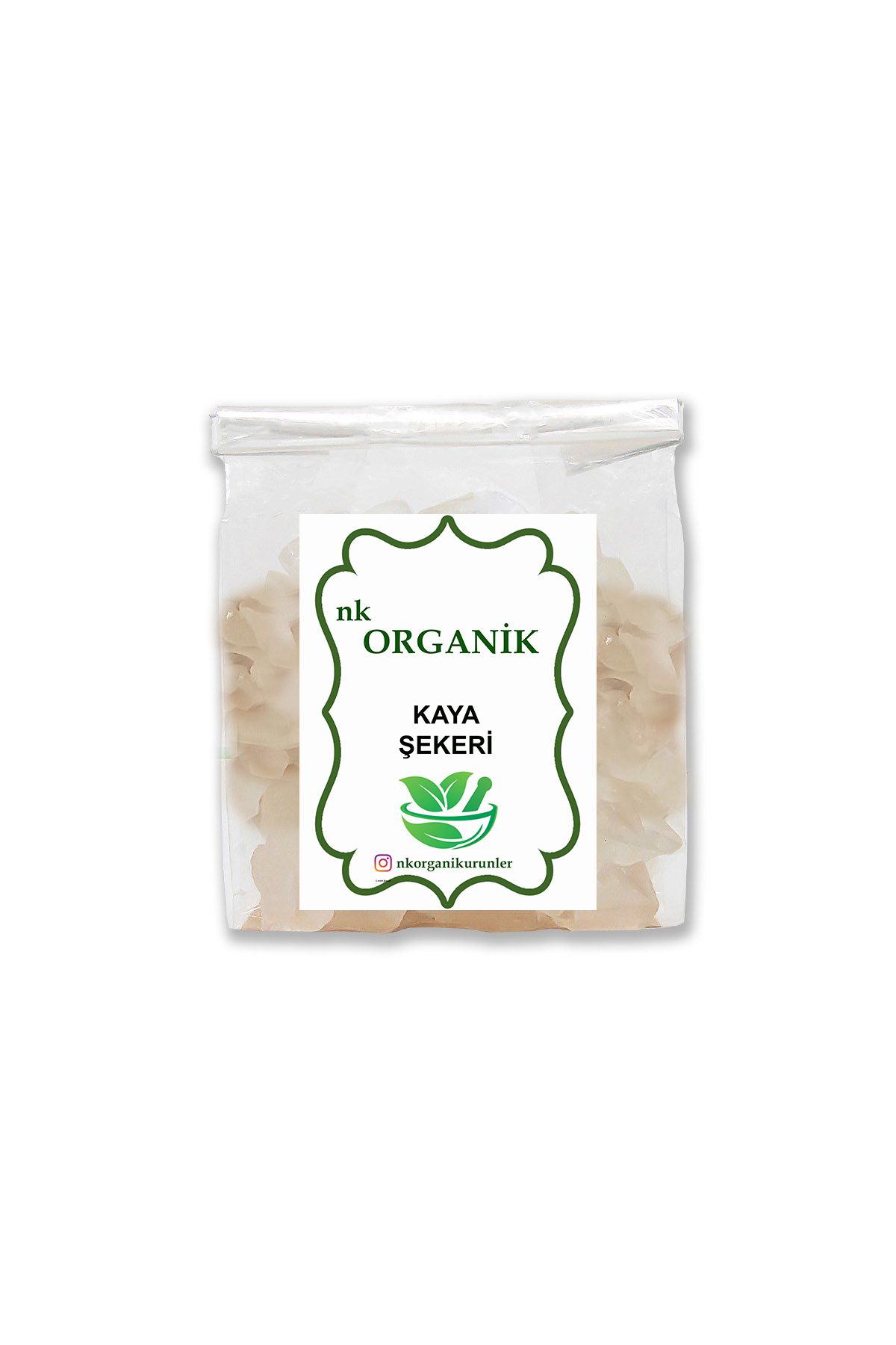 nk organik Kaya Şekeri Doğal 50gr