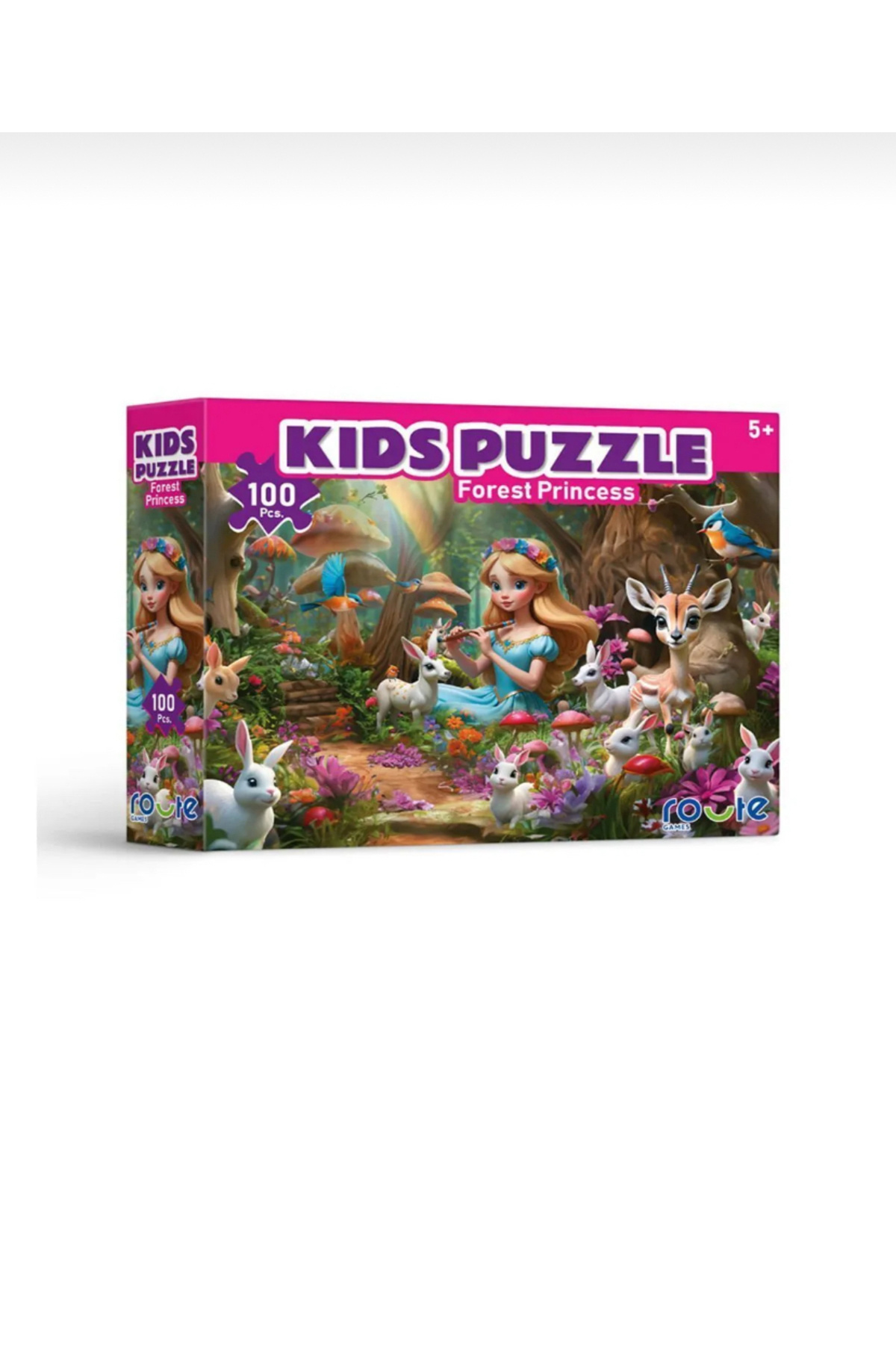 ROUTE Prenses Kız Forets Princess Kids Puzzle (Çocuk Yapboz) 100 pcs