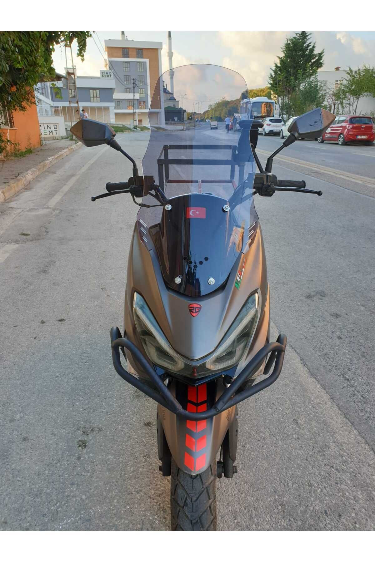 RKS Newlight 125 Siperlik Ön Cam 2021-2022 Model 55cm Füme Renkli 4mm PRO MODELE UYMAZ