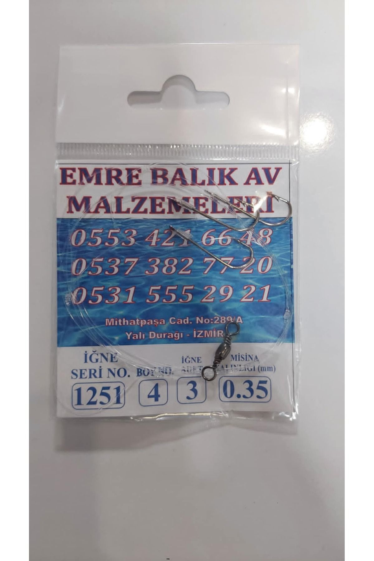 EmreAv Mecan Hırsızlı Tekne Takımı 1251 3. İğneli 1. Pakettir