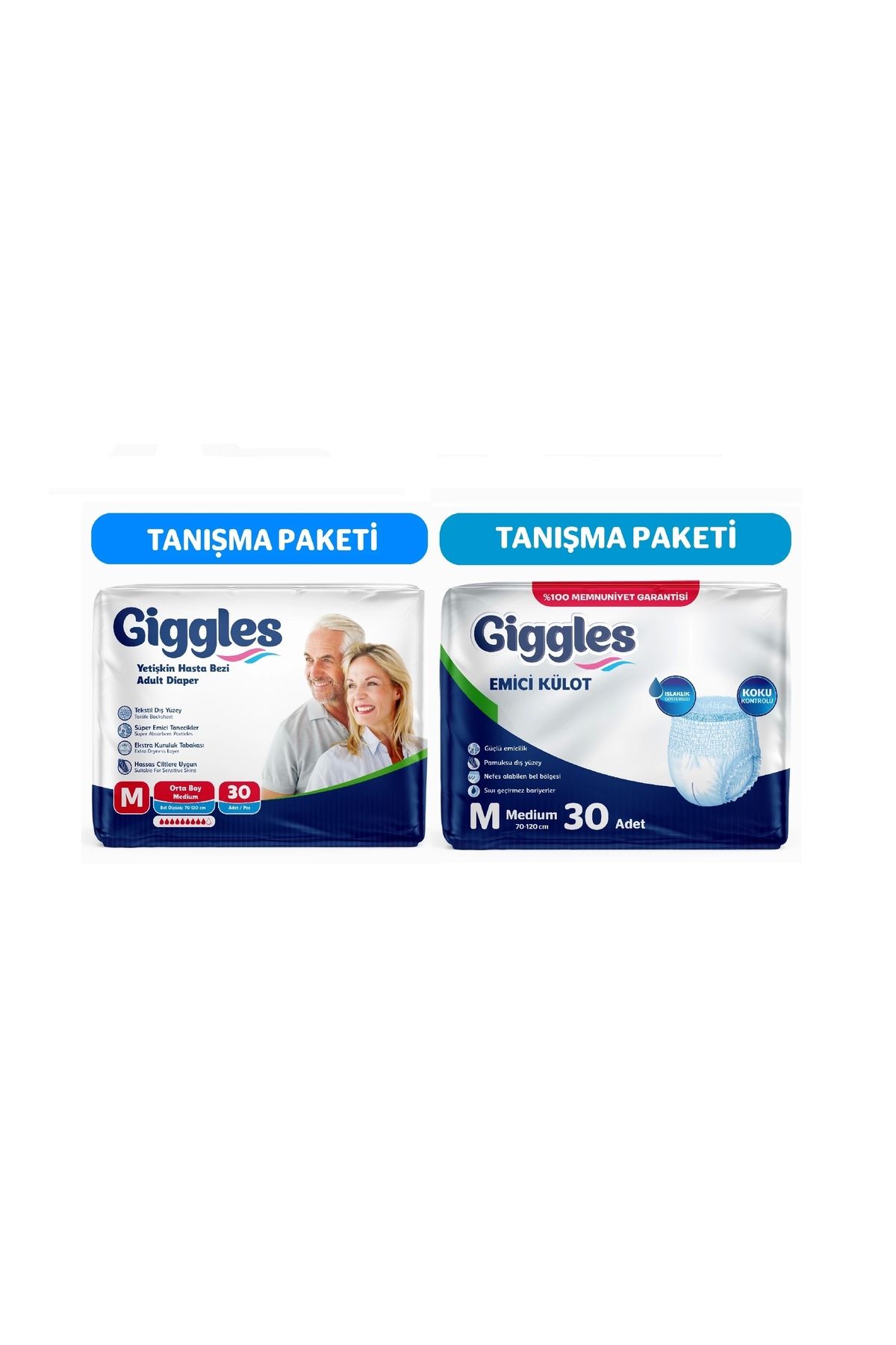 giggles Belbantlı Medium Ve Emici Külot Medium 30*30 Paket