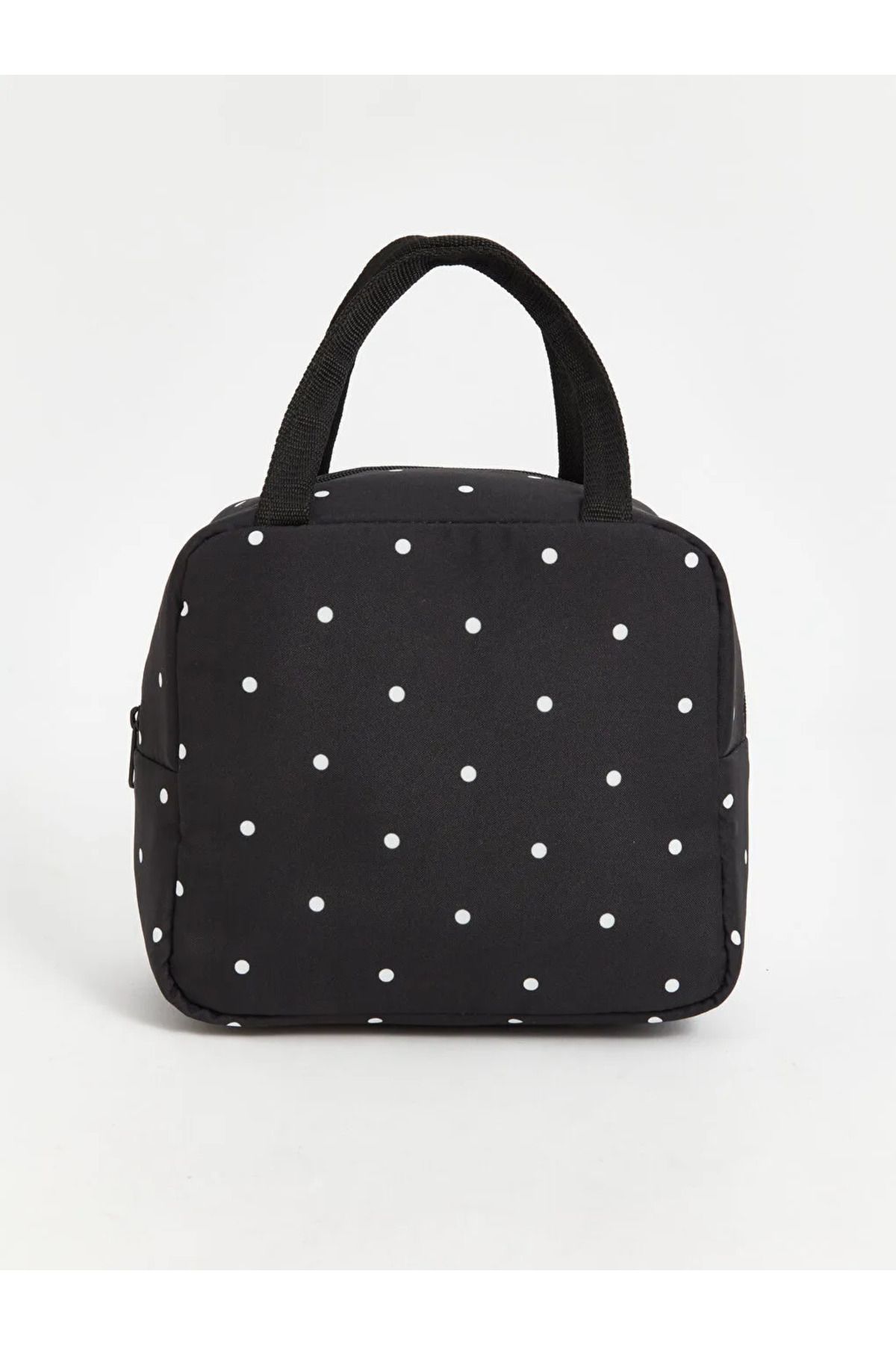 LC Waikiki-Lcw Accessories Black Polka Dot Pattern Thermal Bag 2