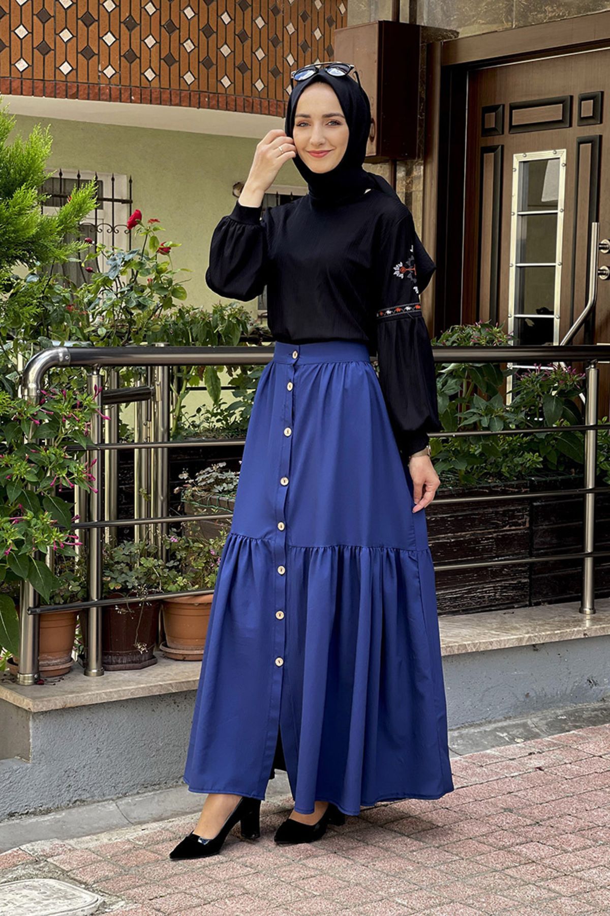 EPSWorld Moda Çizgi Etek