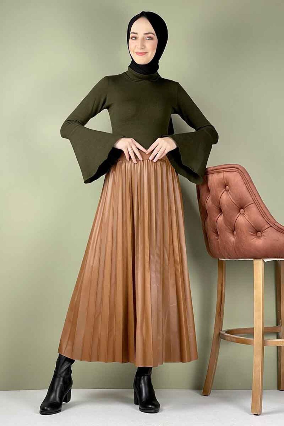 EPSWorld Moda Çizgi Etek