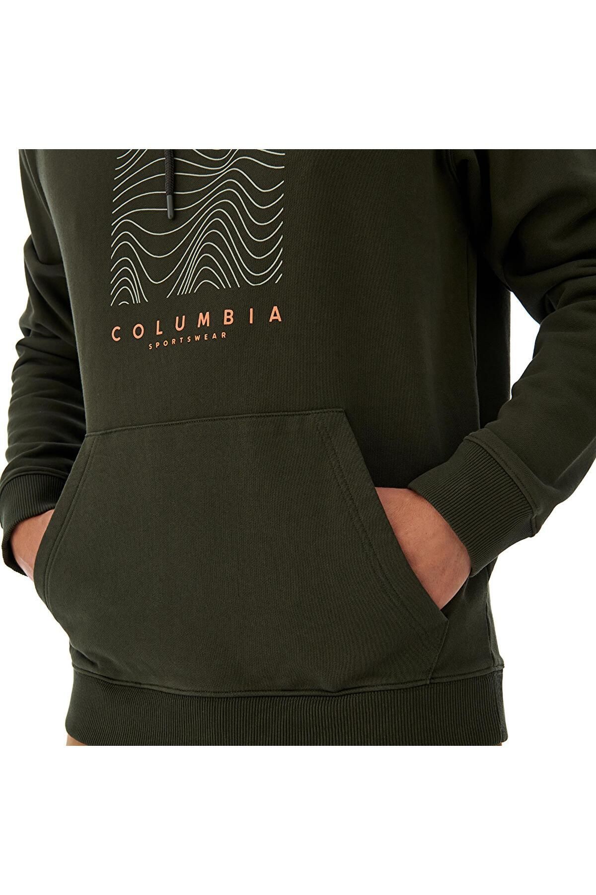 سویشرت ورزشی سبز مردانه CSC اورجینال Columbia