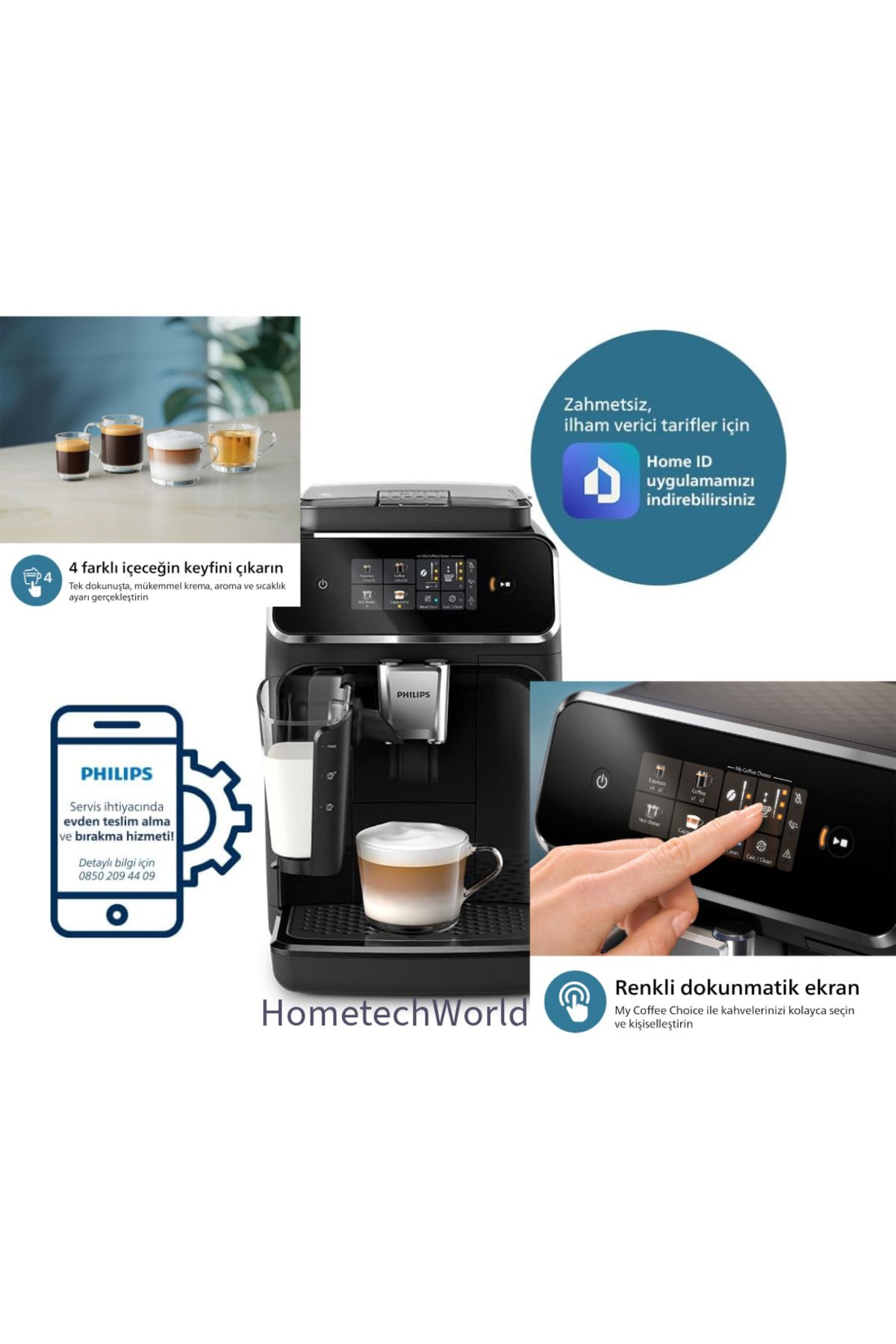 Philips Philips Emniyet Sistemli 2300 Serisi Tam Otomatik Espresso  Makinesi