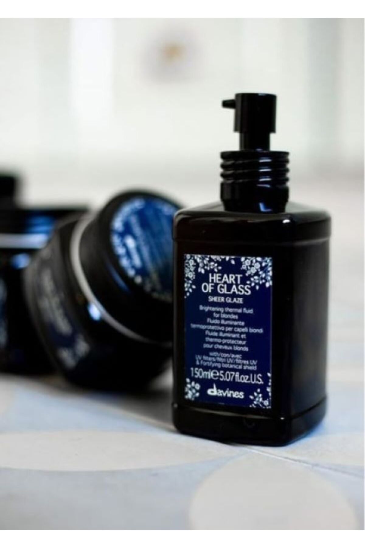 Davines YAZ İÇİN Heart of Glass Sheer Glaze Sarı Saçlar için Parlatıcı Termal Sprey 150 ml TRUSTY 137