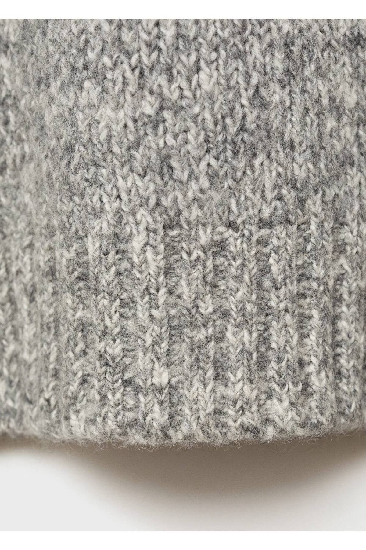 MANGO Man-Pullover of Burnt-Out Wool and Cotton 5