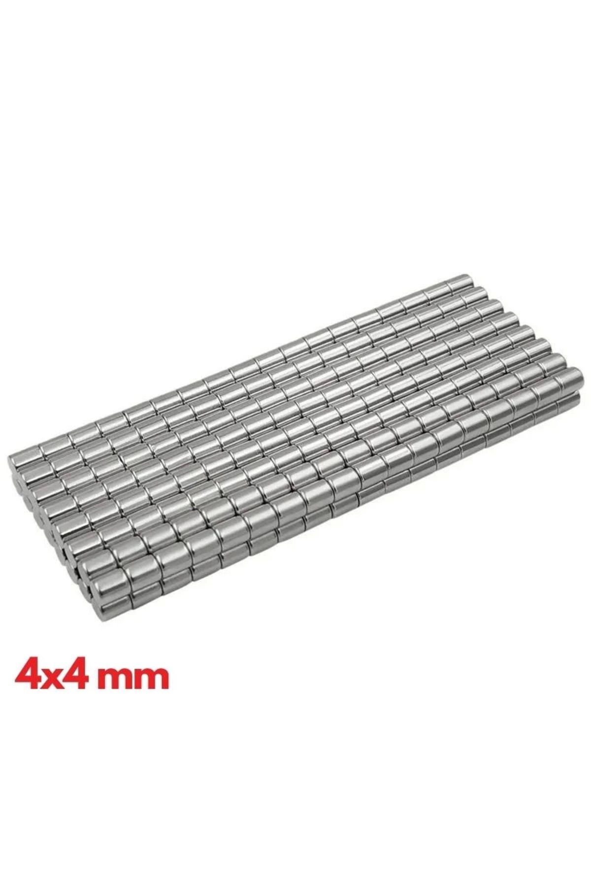 Easy Tedarik 2000 Adet 4x4 Mm Yuvarlak Neodyum Mıknatıs