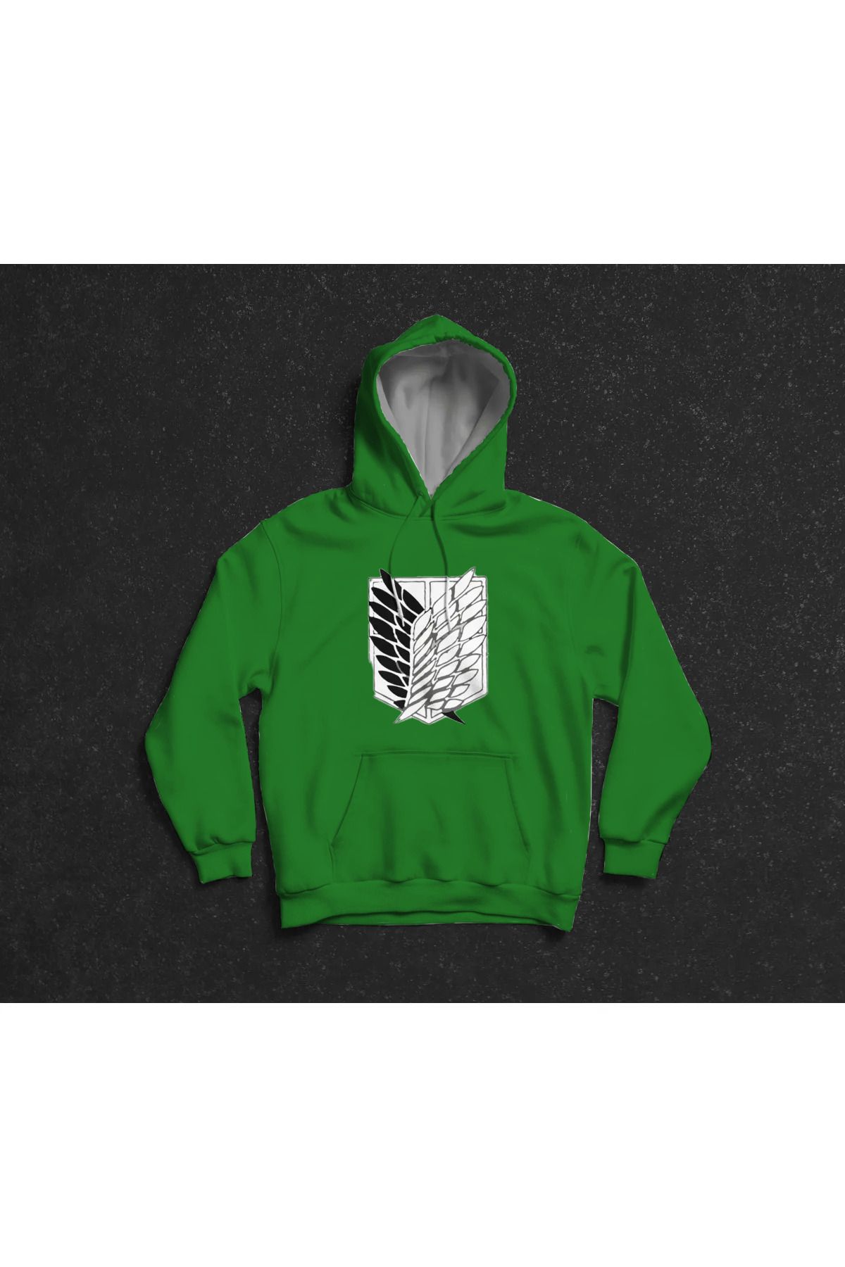 Merkür Store-Attack on Titan Printed - Unisex Oversize Hooded Hoodie Sweatshirt 1