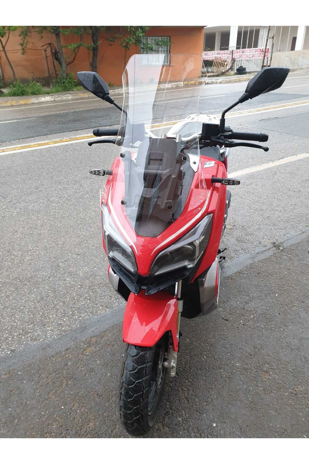 RKS Reale 125 Siperlik Ön Cam 2023-2025 Model 65cm Şeffaf Renkli 4mm ORTA BOYLU CAM