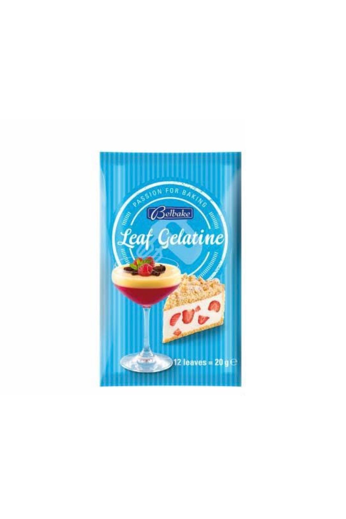 belbake Pasta malzemesi yenilebilir yaprak jelatin 12 yaprak 20 gr