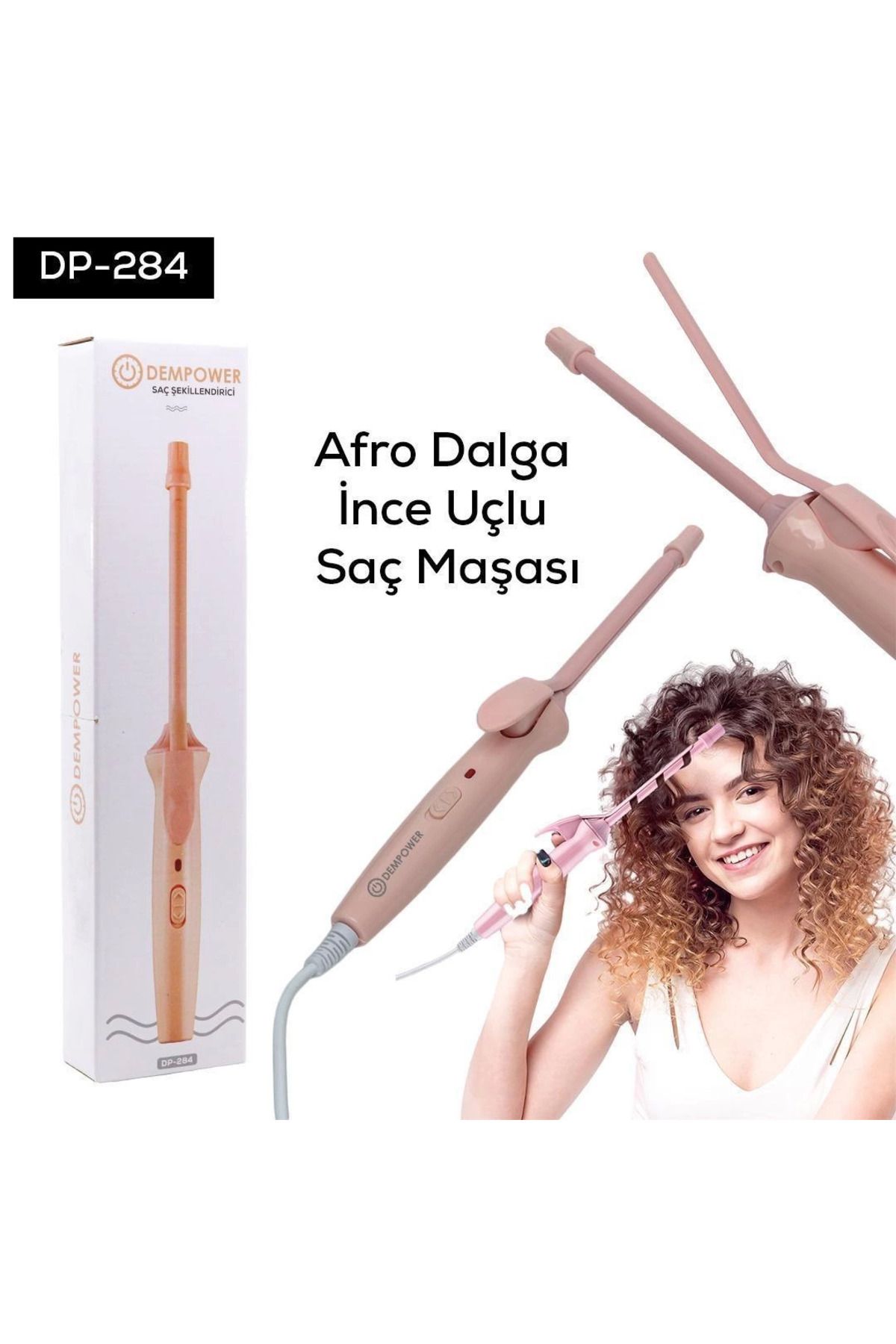 Easy Tedarik Afro Dalga İnce Uçlu Saç Maşası