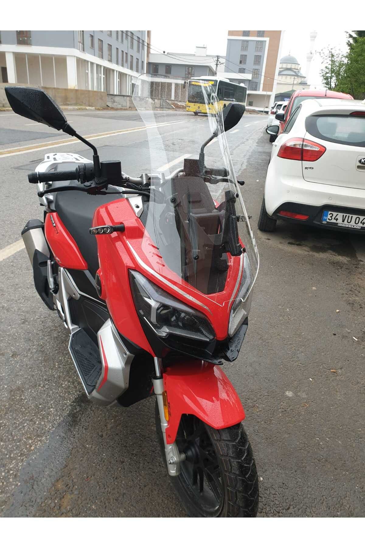 RKS Reale 125 Siperlik Ön Cam 2023-2025 Model 65cm Şeffaf Renkli 4mm ORTA BOYLU CAM