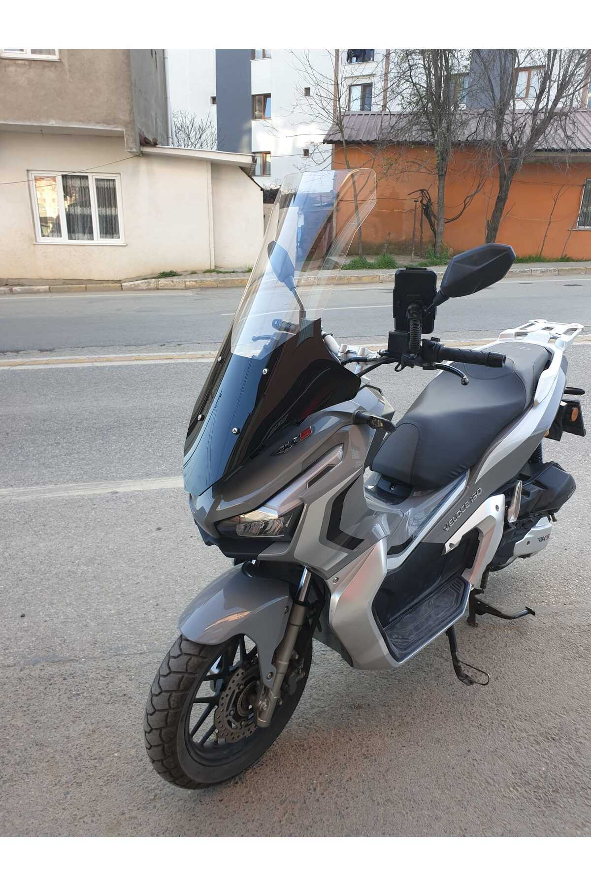 RKS Veloce 150 Siperlik Ön Cam 2023-2025 Model 78cm şeffaf Renkli 4mm UZUN CAM