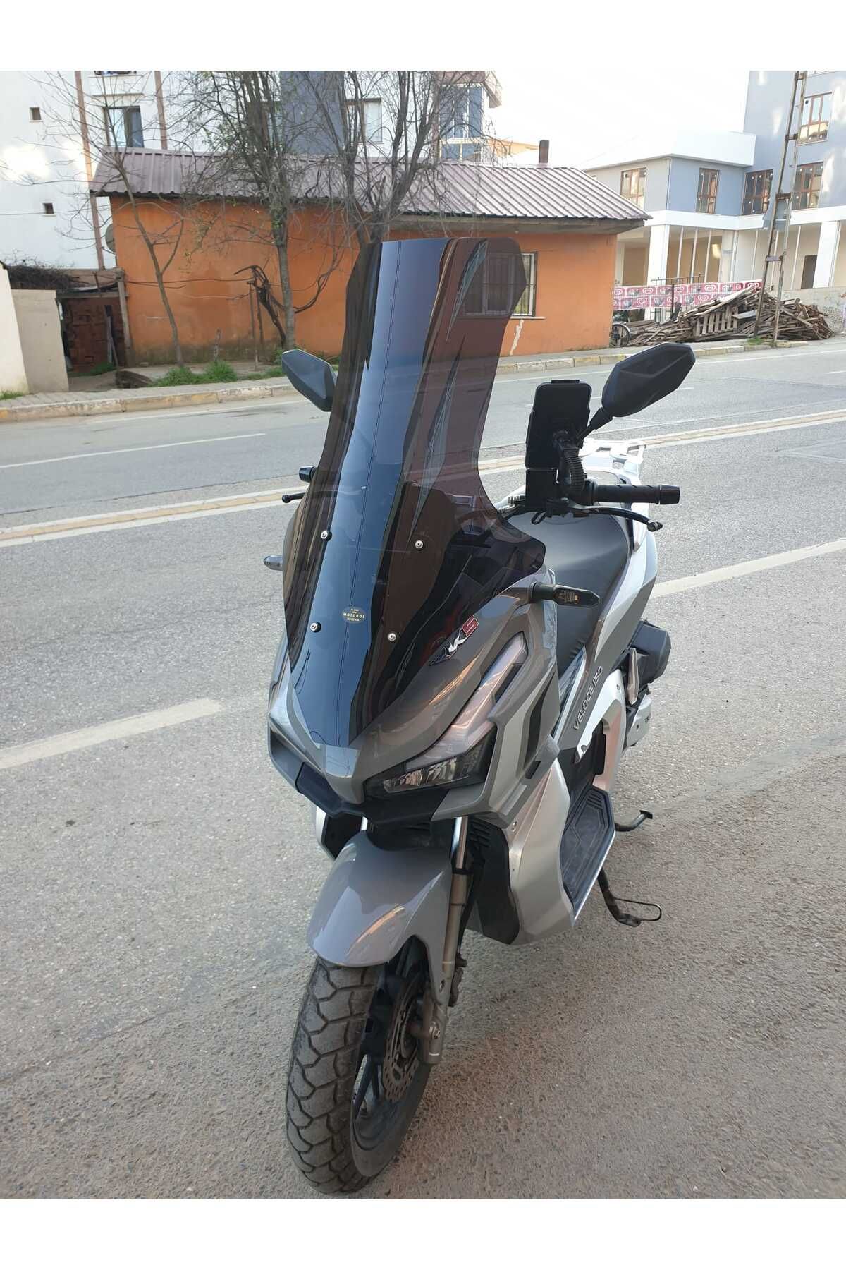 RKS Veloce 150 Siperlik Ön Cam 2023-2025 Model 78cm Siyah Renkli 4mm UZUN CAM