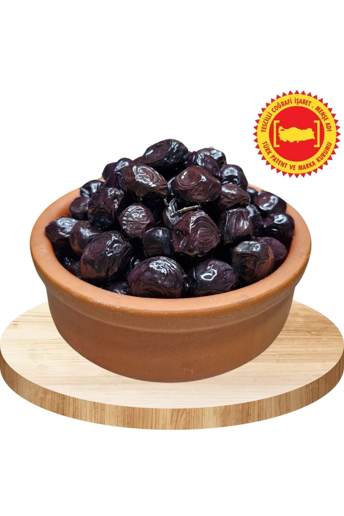 Katırlı Zeytin Doğal Taş Baskı Salamura Katırlı Köyü Siyah Zeytini 1000 Gr. - Coğrafi İşaretli Orijinal