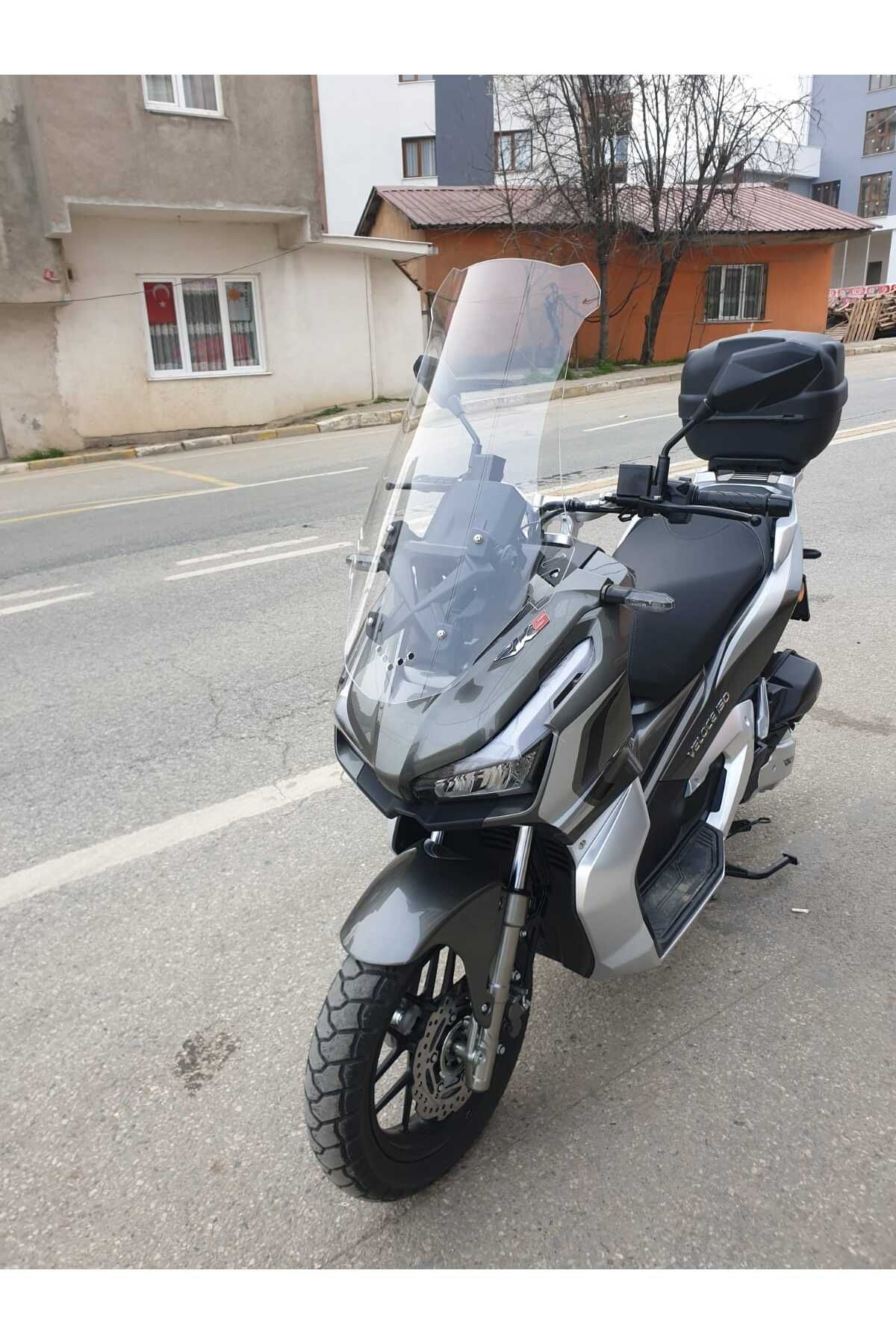 RKS Veloce 150 Siperlik Ön Cam 2023-2025 Model 75cm Şeffaf 4mm UZUN CAM