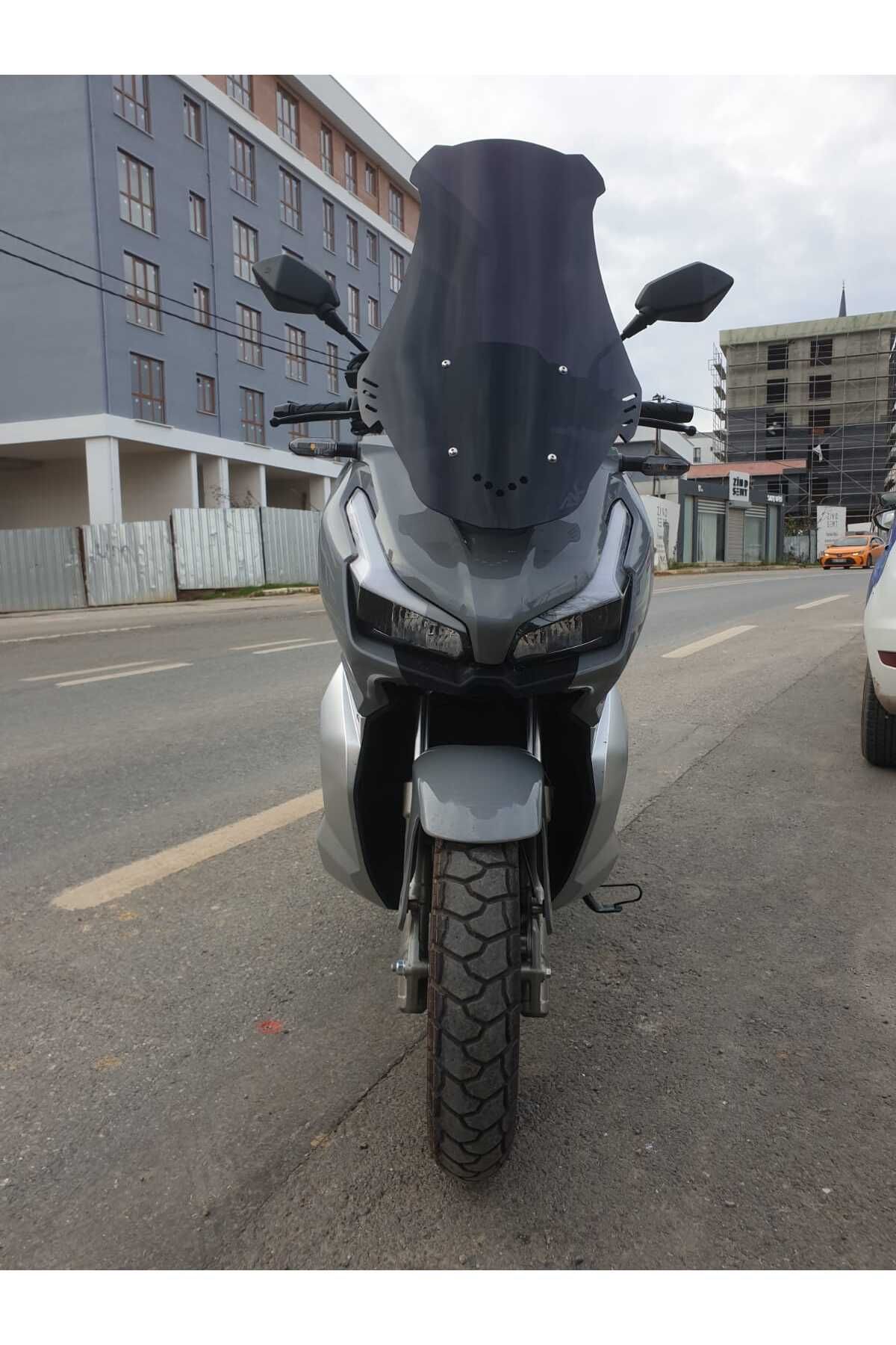 RKS Veloce 150 Siperlik Ön Cam 2023-2025 Model 65cm Siyah Renkli 4mm ORTA BOYLU CAM
