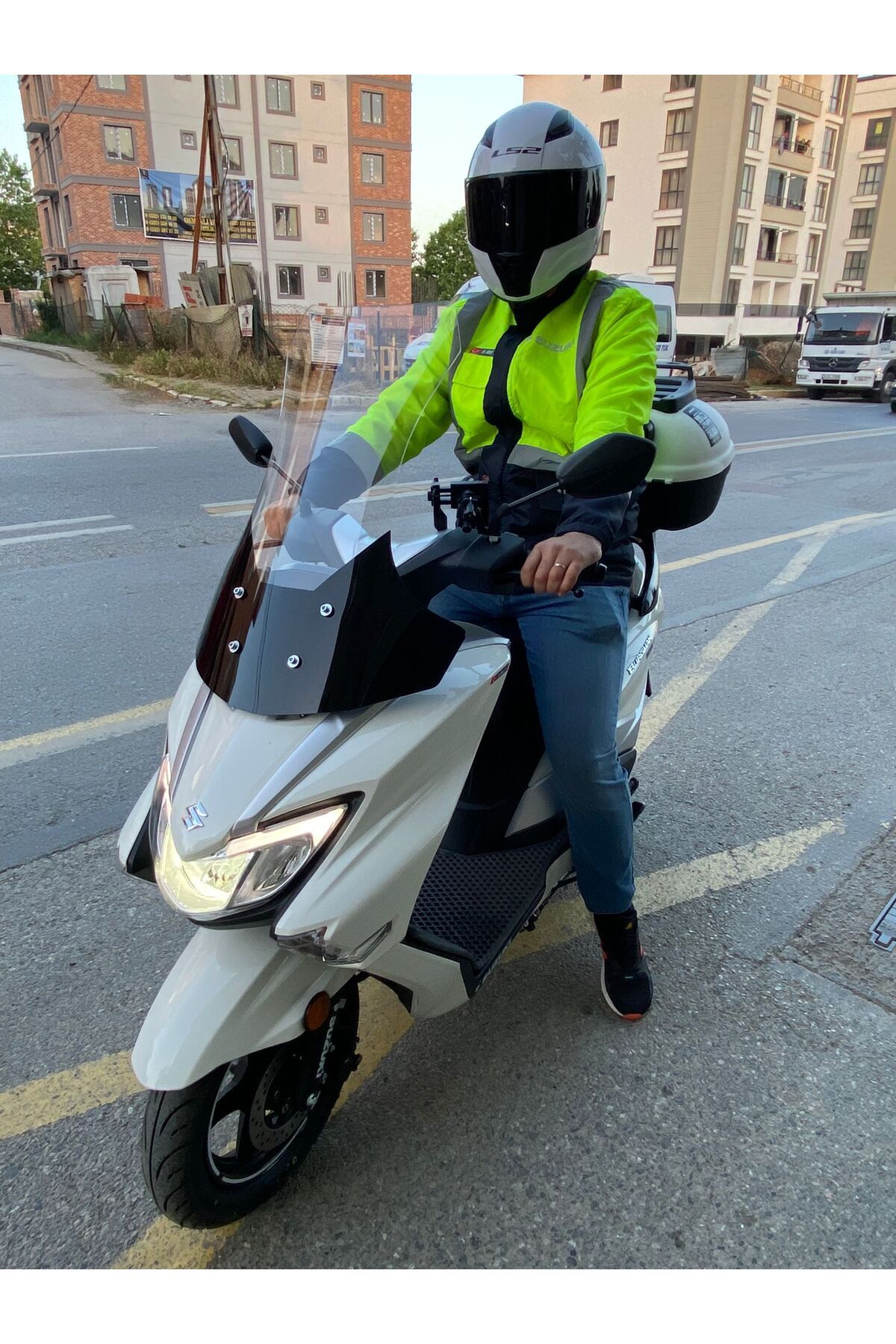 Suzuki Burgman Street EX 125 Siperlik Ön Cam 2023-2025 Model 62cm Şeffaf Renkli 4mm