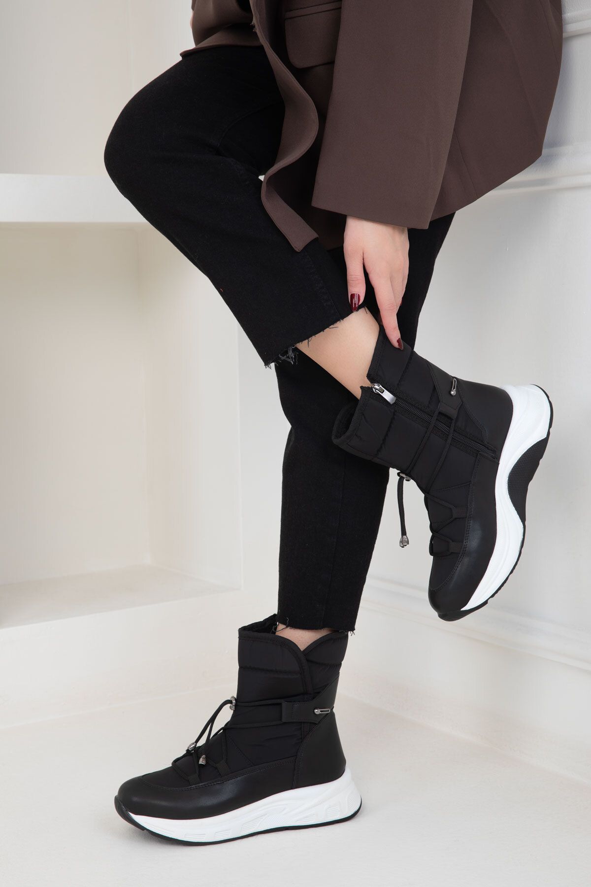 SOHO Cizme Negre De Damă - Model Bootie Femeie - 37