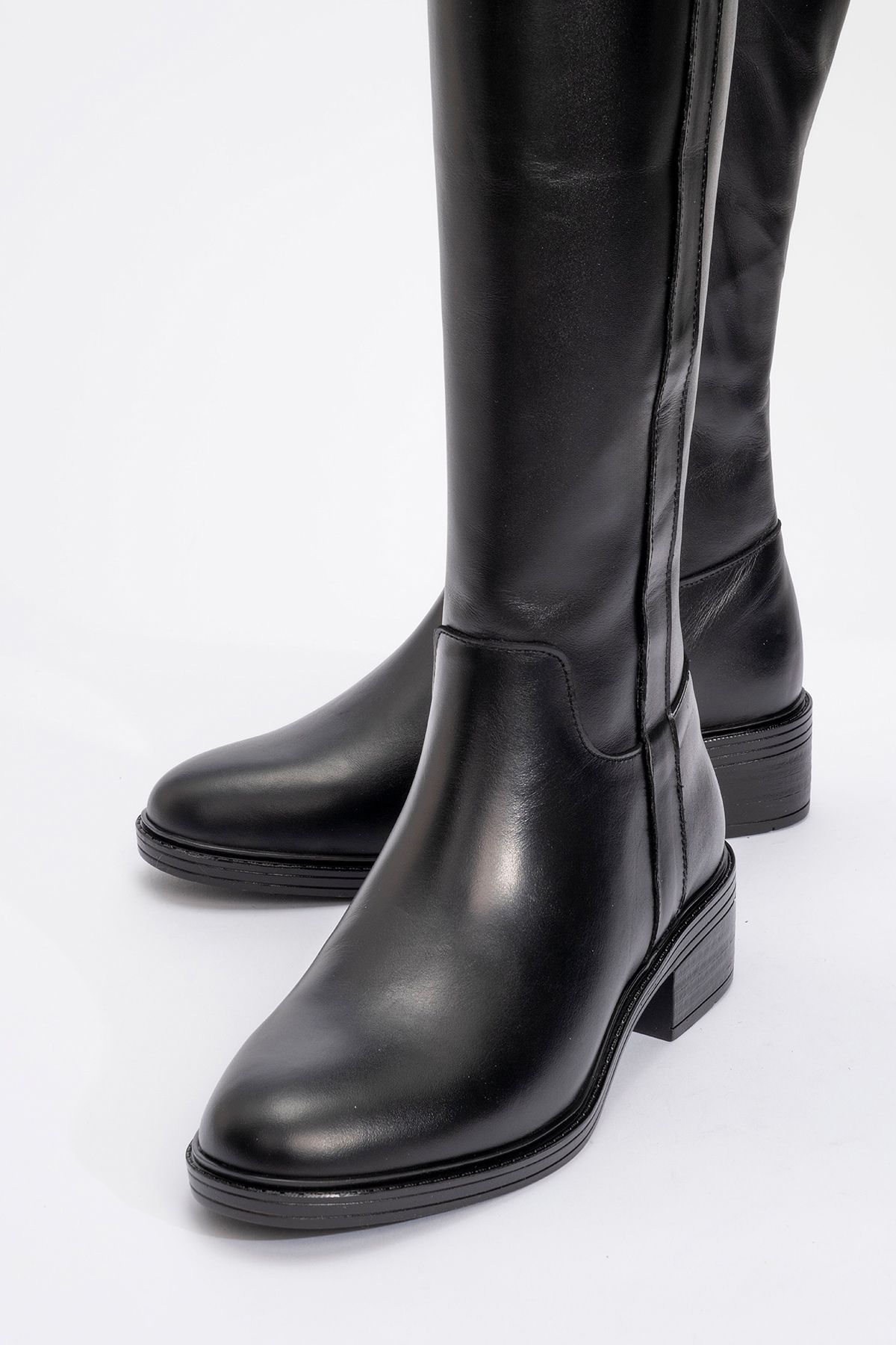 LuviShoes-Dámské boty z pravé kůže Acro Black Skin 3