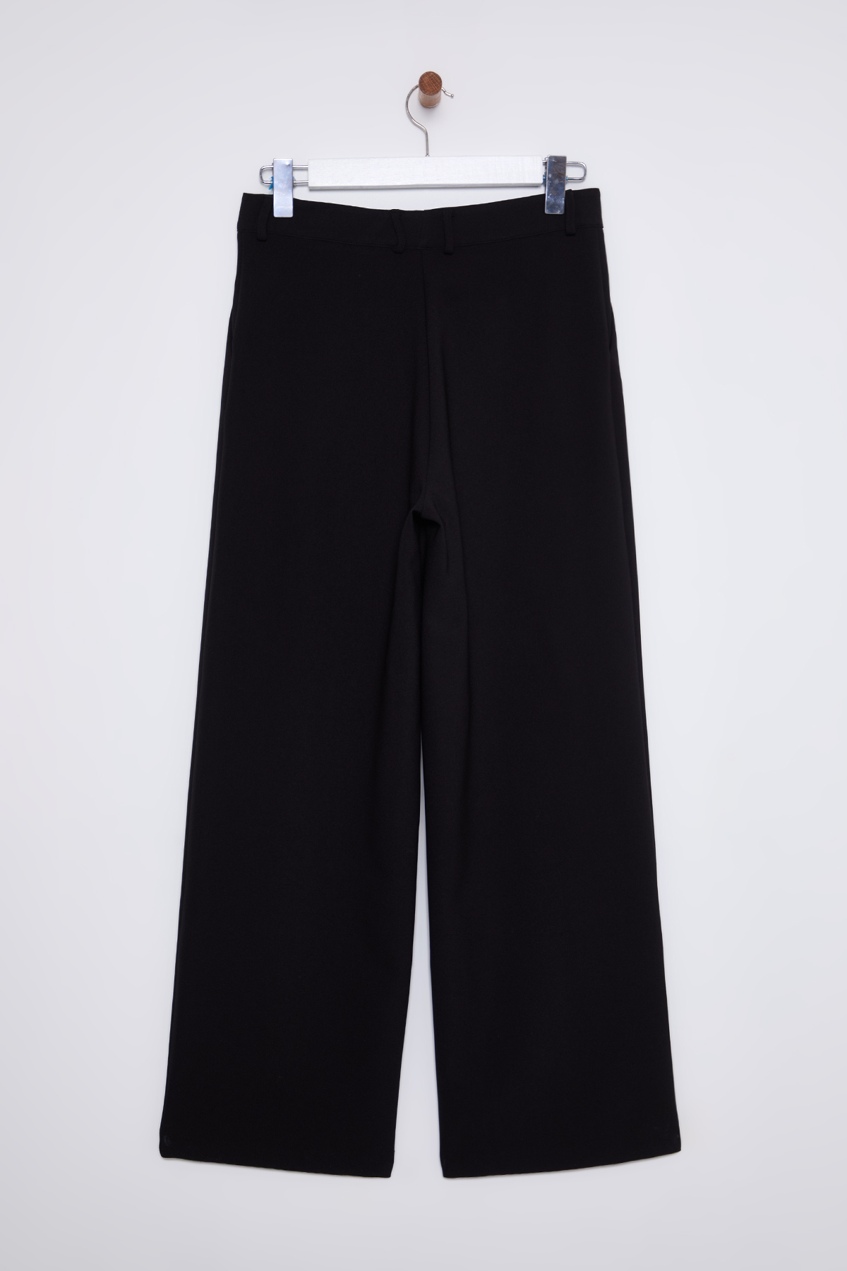 Trendyolmilla  Siyah Düşük Bel Wide Leg/Geniş Paça Dokuma Pantolon TWOSS25PL00025 - Görsel 10