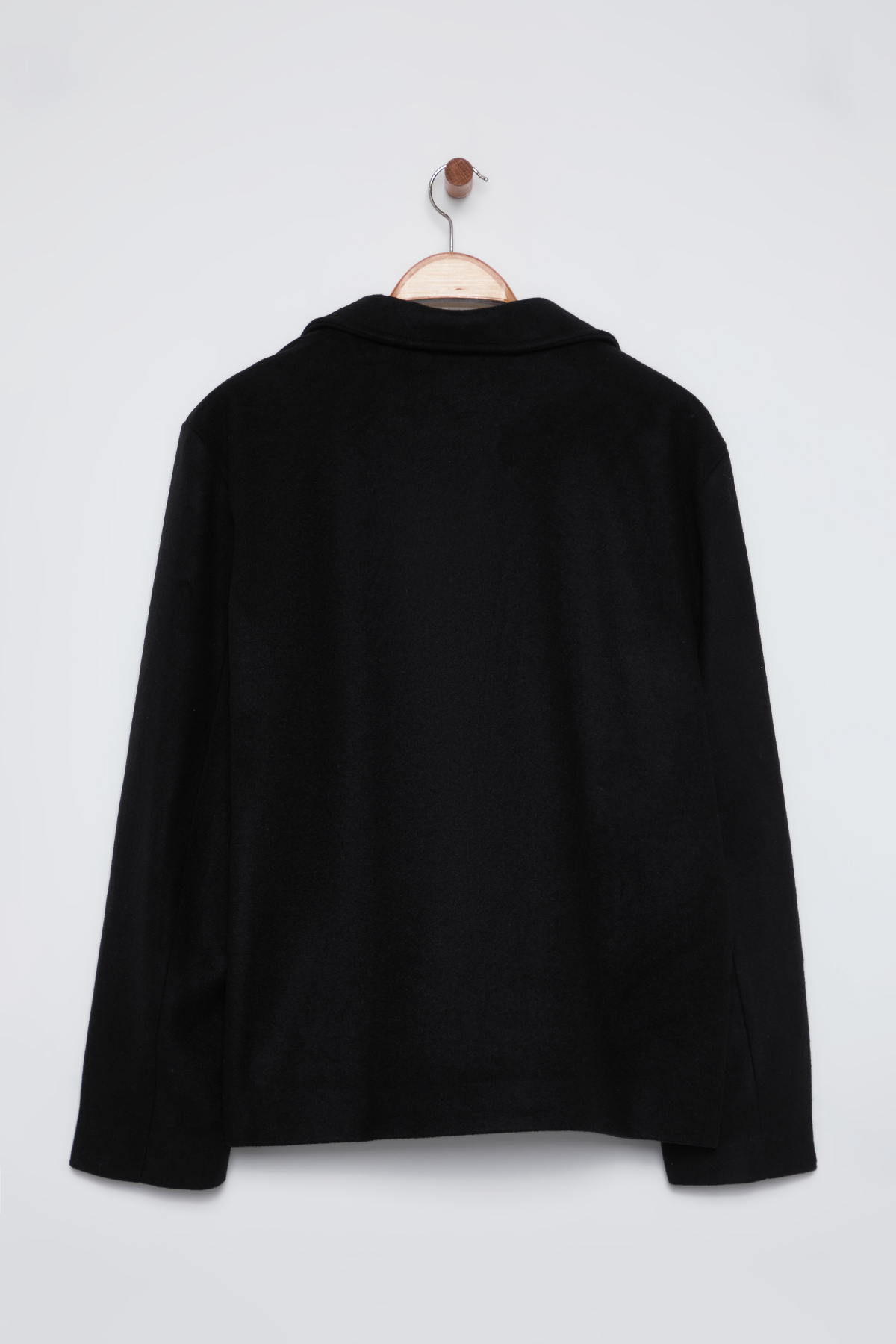 Trendyol Curve-Lined Black Double Breasted Coat - Tbbaw25Dd00016 8