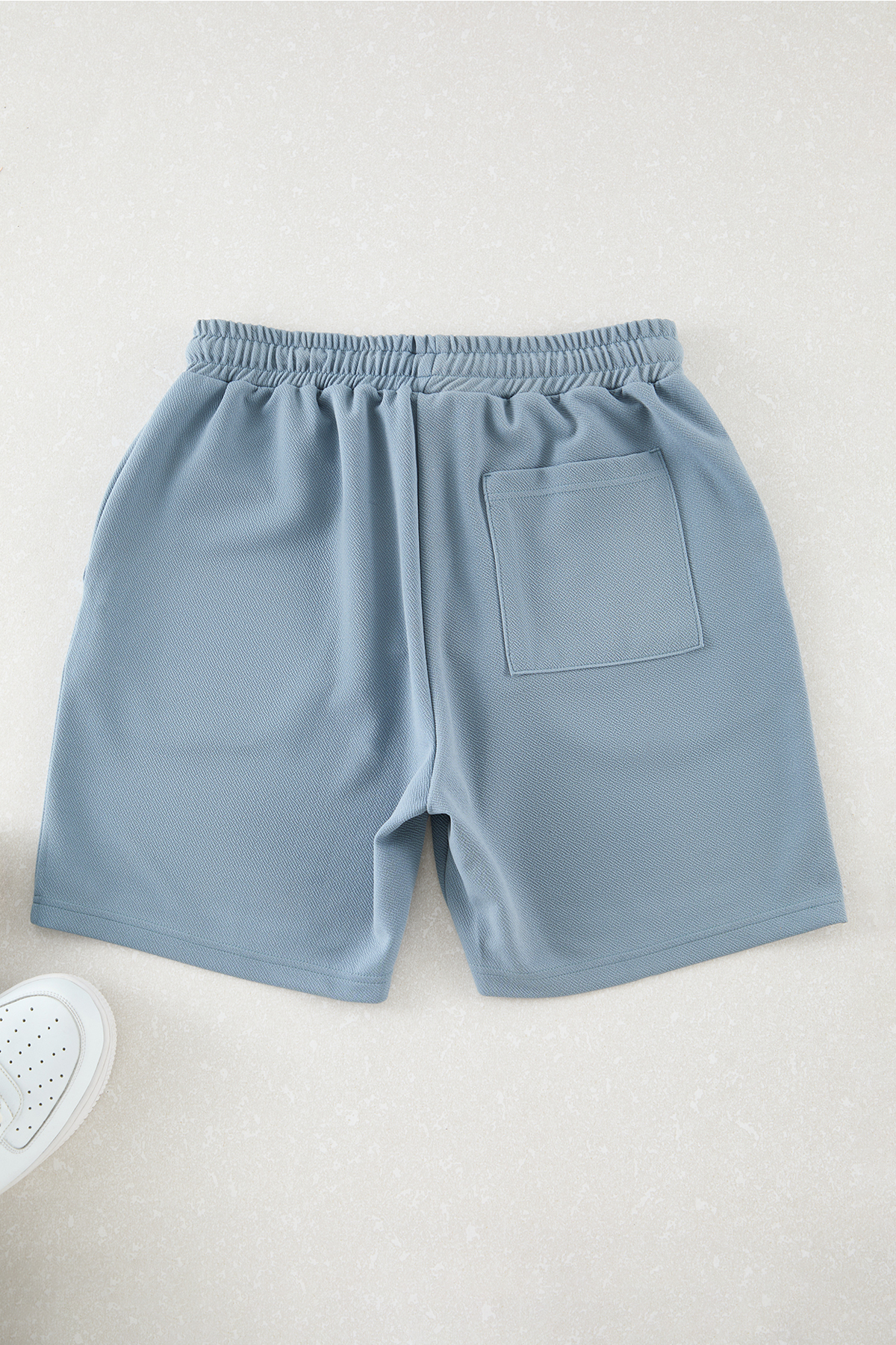 Trendyolmilla  Mavi Regular/Normal Kesim Dokulu Basic Şort & Bermuda TMNSS25SR00022 - Görsel 5